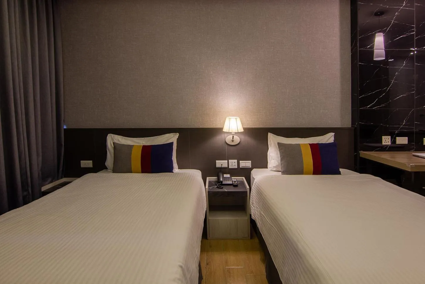 Bed in CHECK inn New Taipei LuZhou