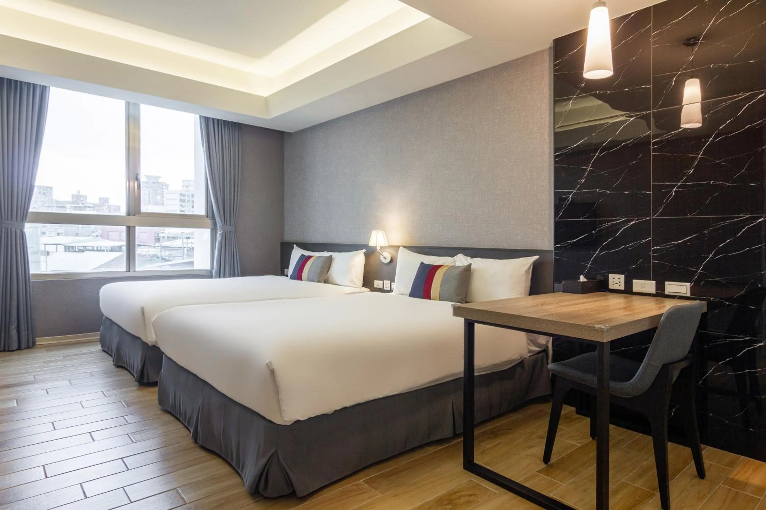 Bed in CHECK inn New Taipei LuZhou