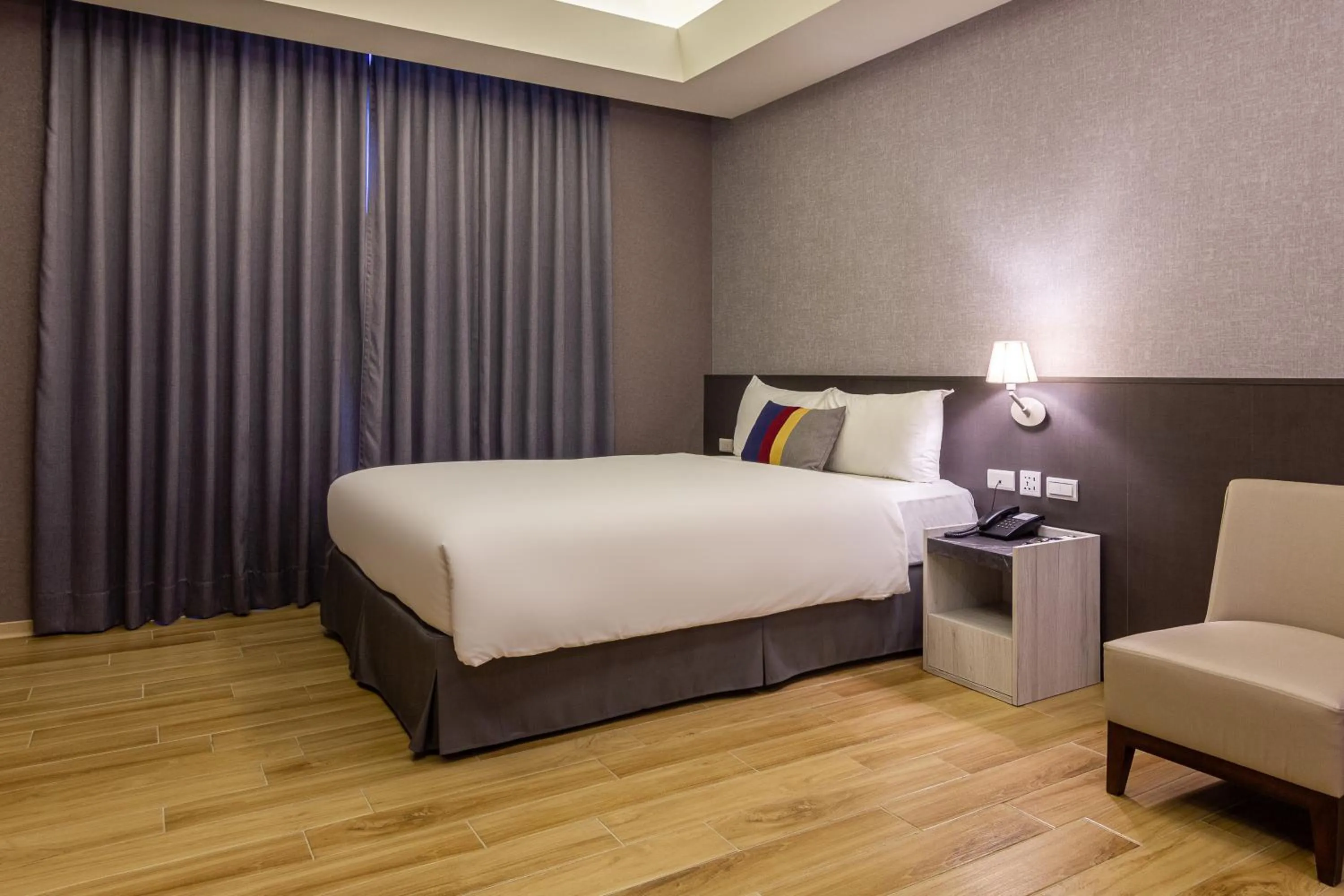 Bed in CHECK inn New Taipei LuZhou