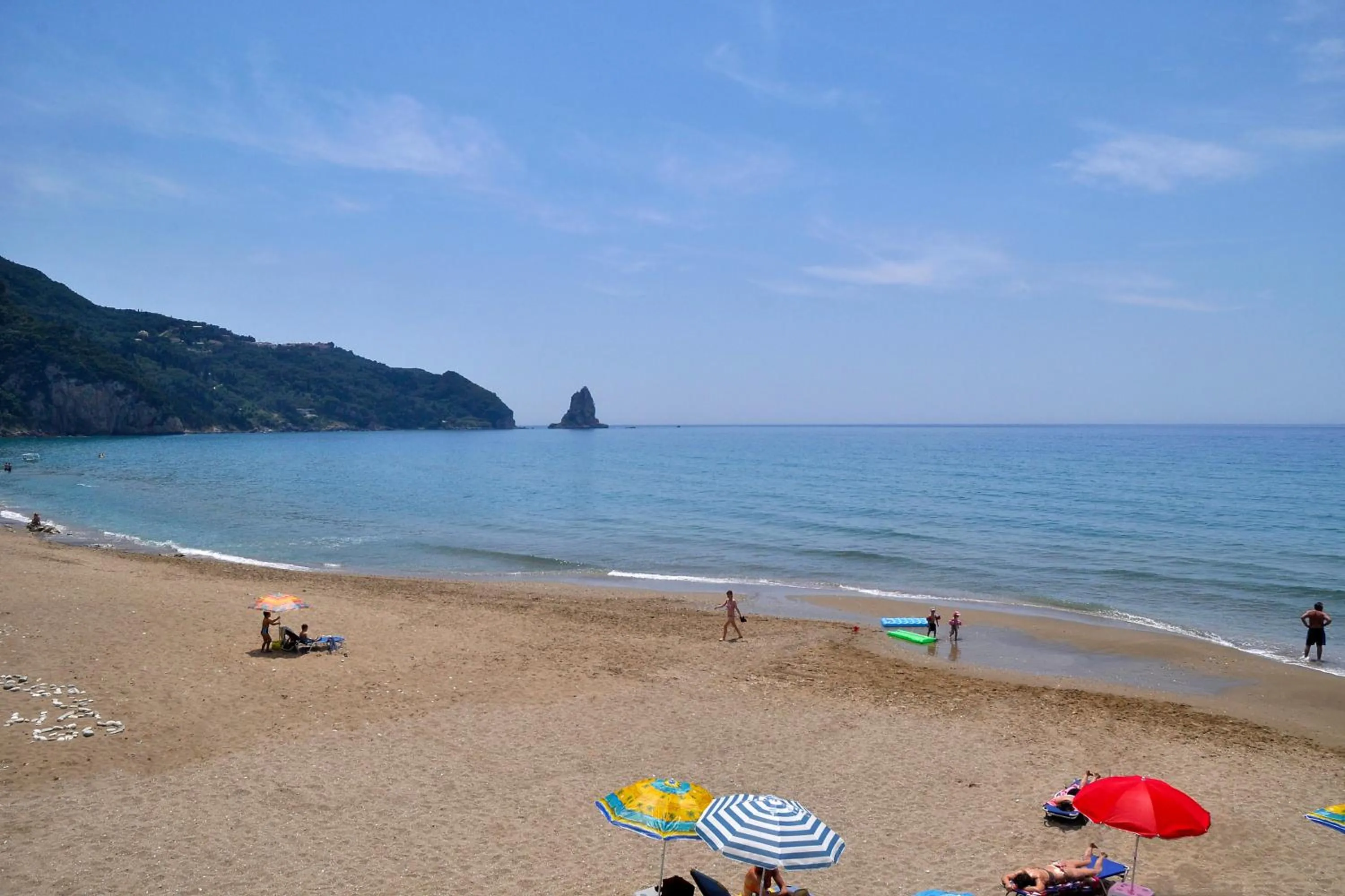 Neighbourhood in Holiday Apartments yannis on Agios Gordios beach in Corfu