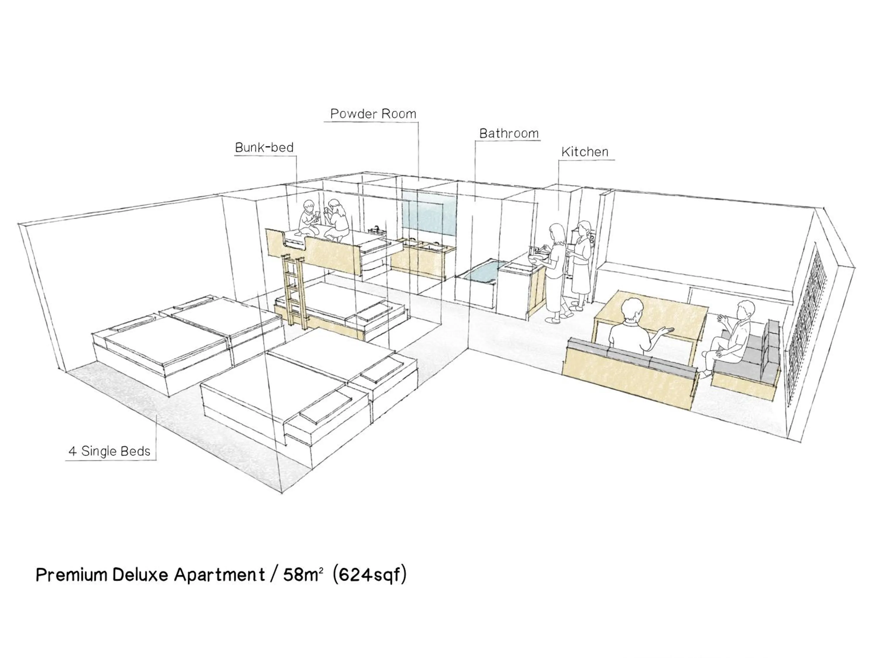 Floor plan in MIMARU Tokyo Ginza East