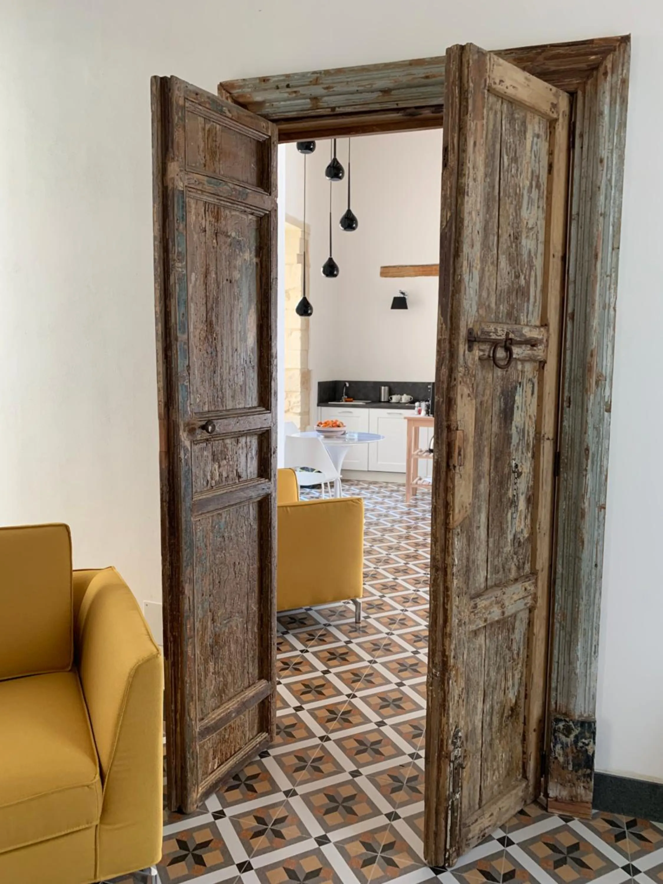 Living room in Isabella di Castiglia Apartments