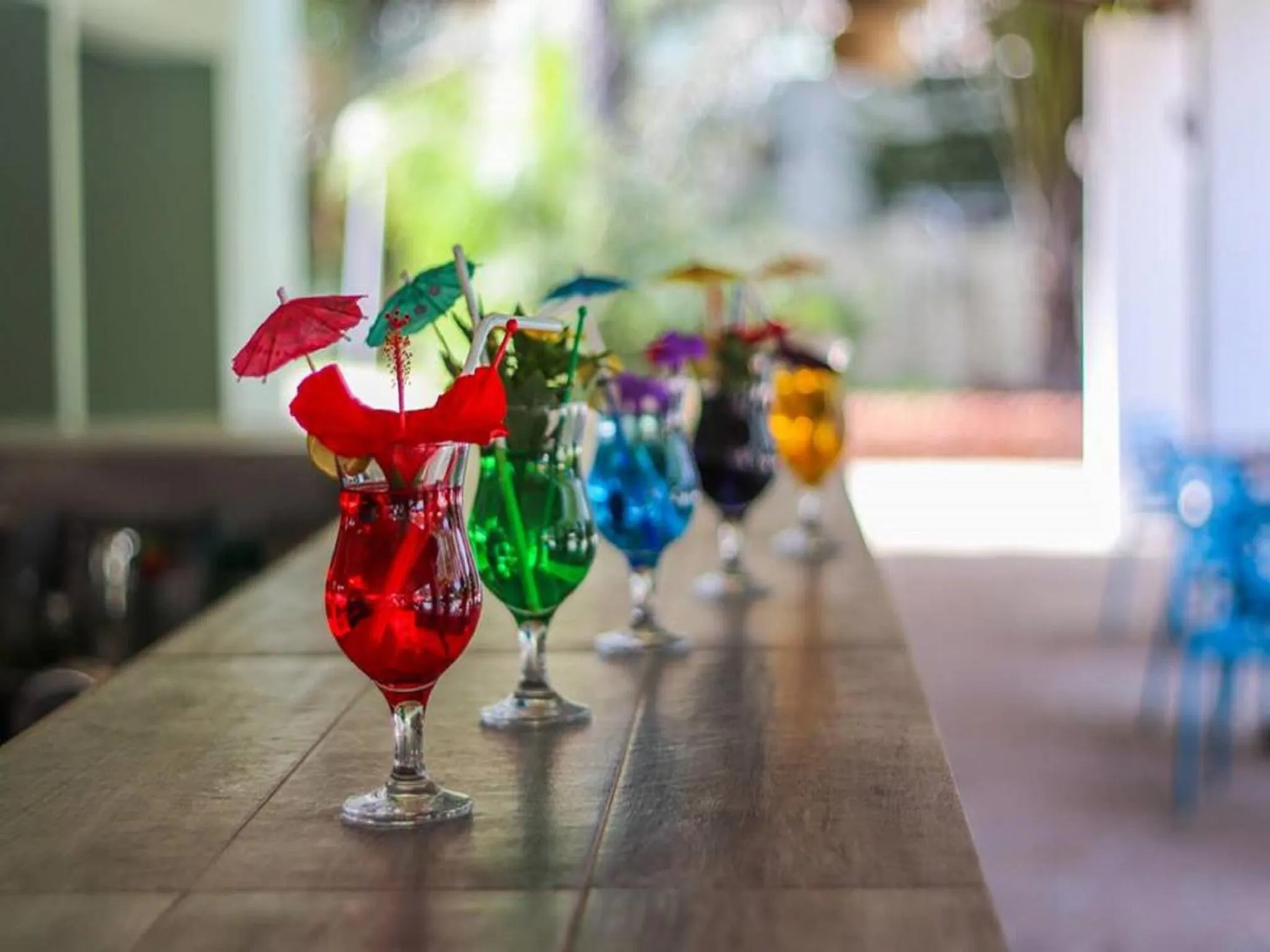 Drinks in Senegambia Beach Hotel