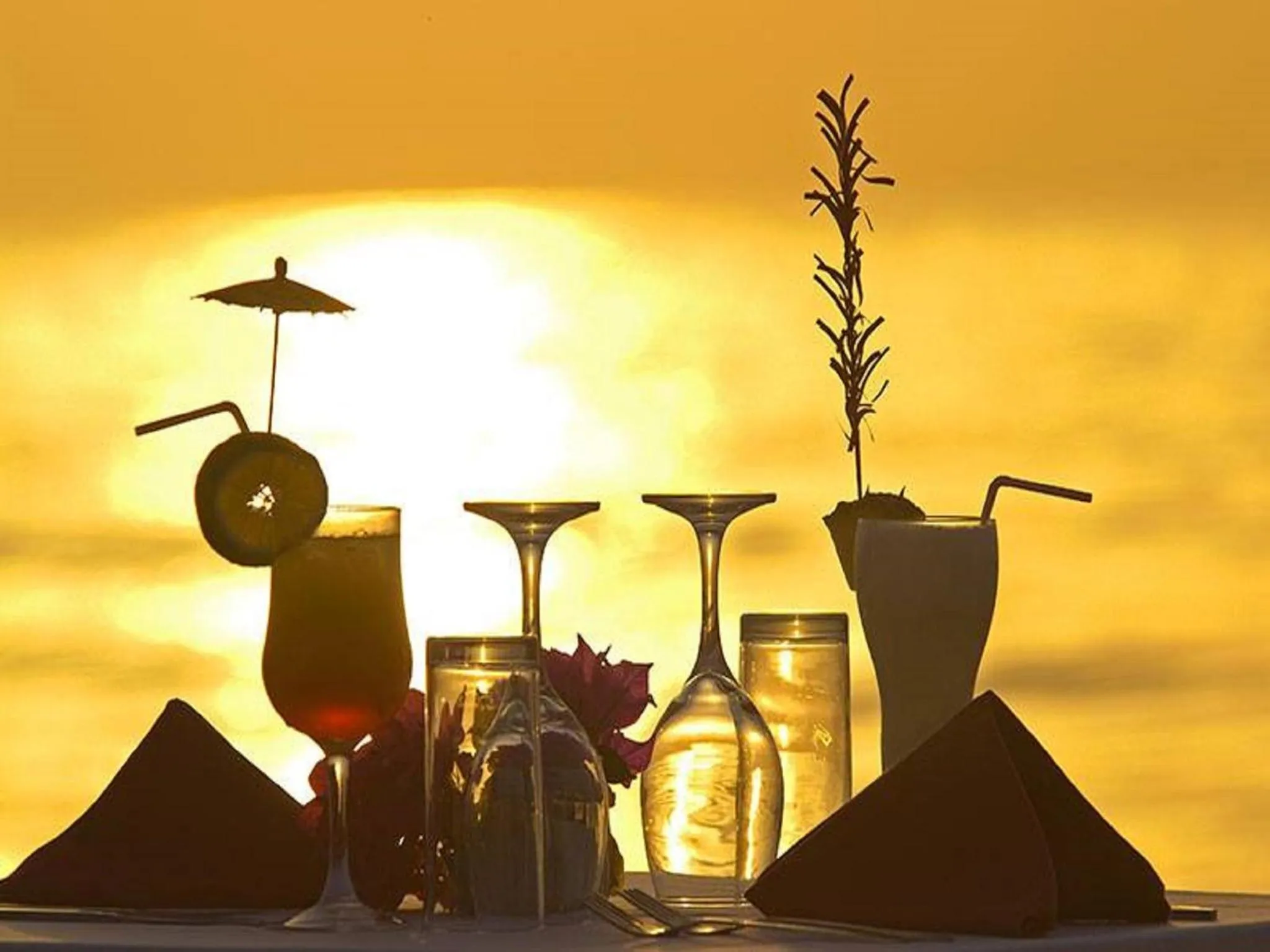 Drinks in Senegambia Beach Hotel