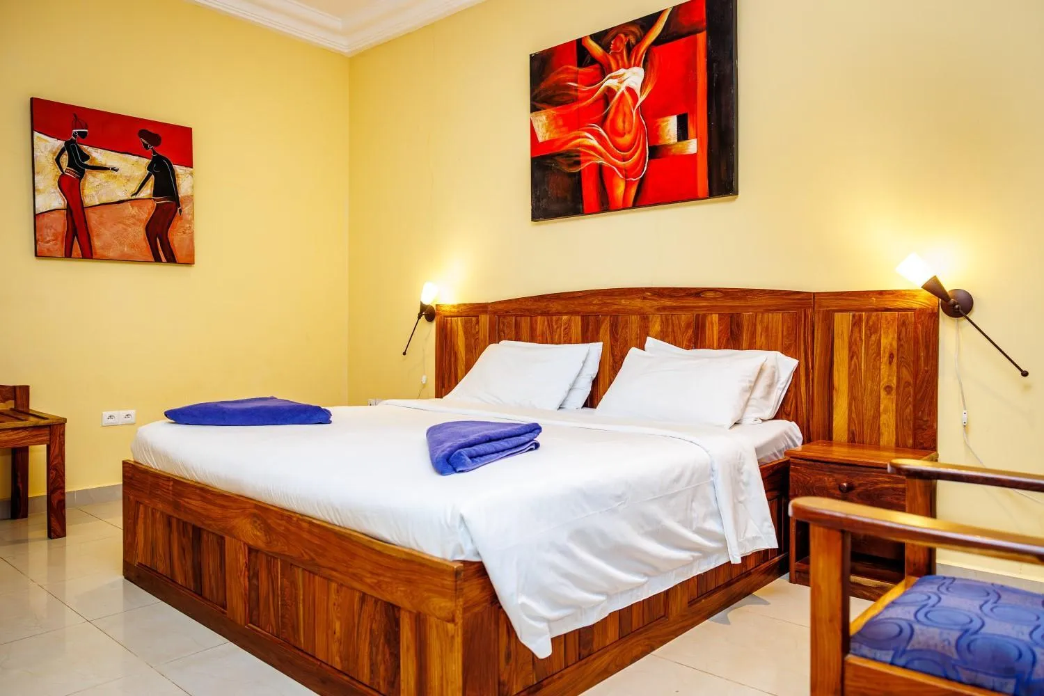 Bed in Senegambia Beach Hotel