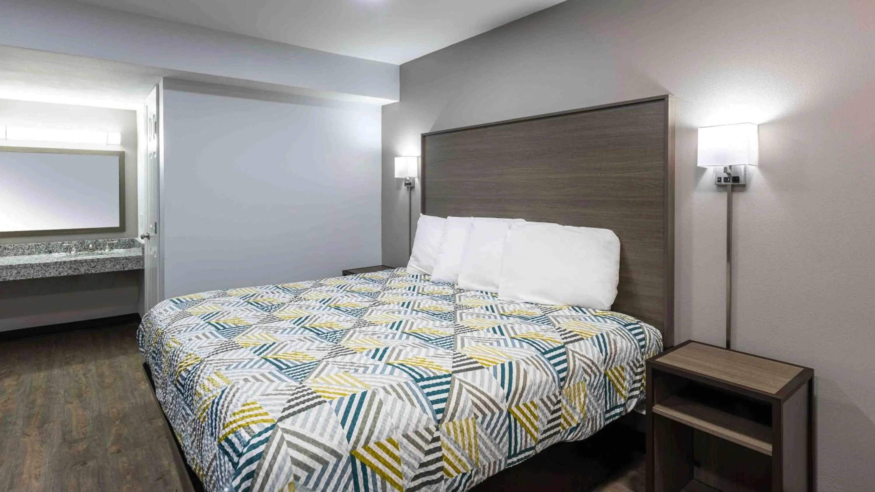 Bed in Motel 6 Hickory NC