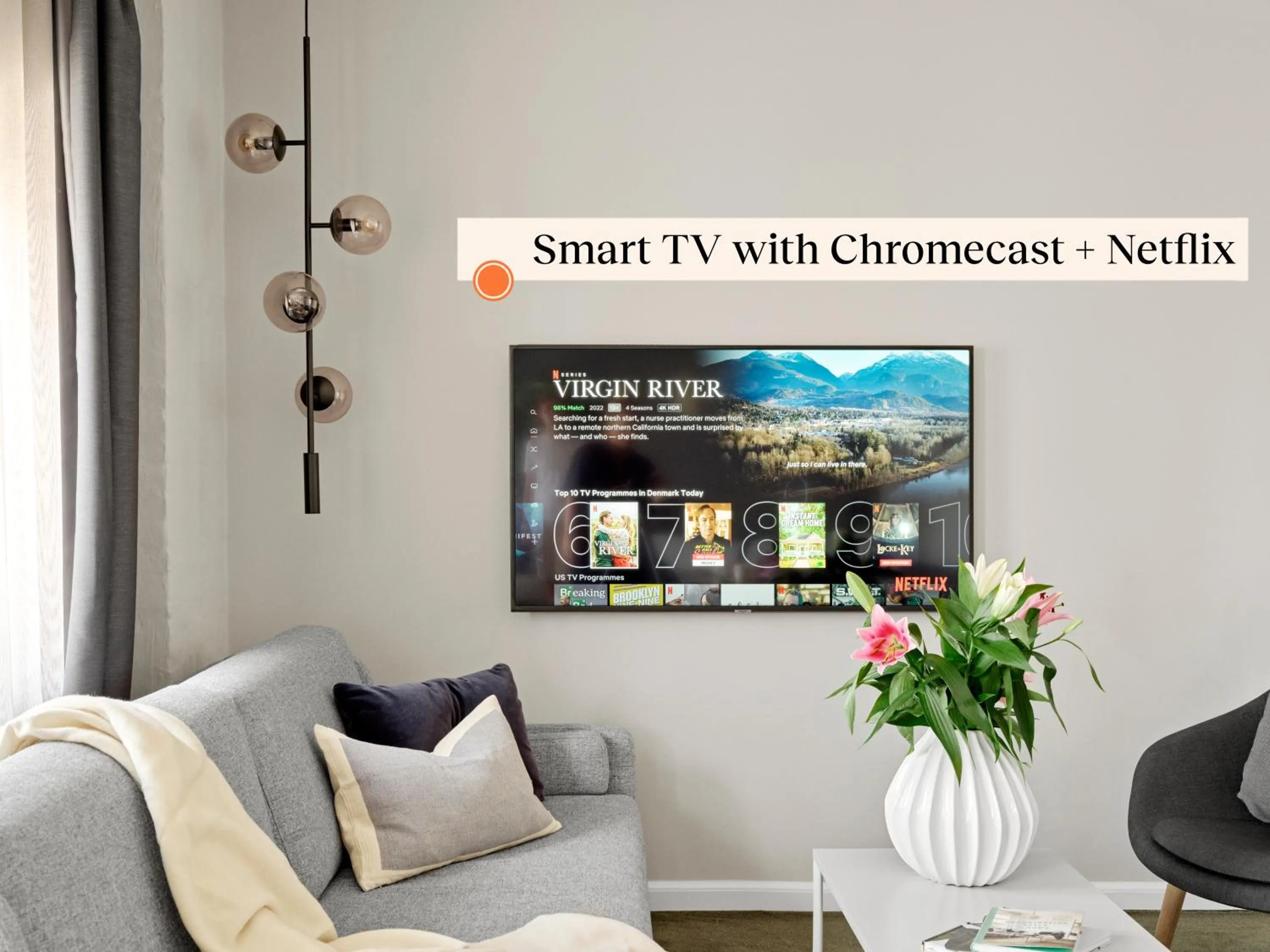 TV and multimedia in Rosenborg Hotel Apartments