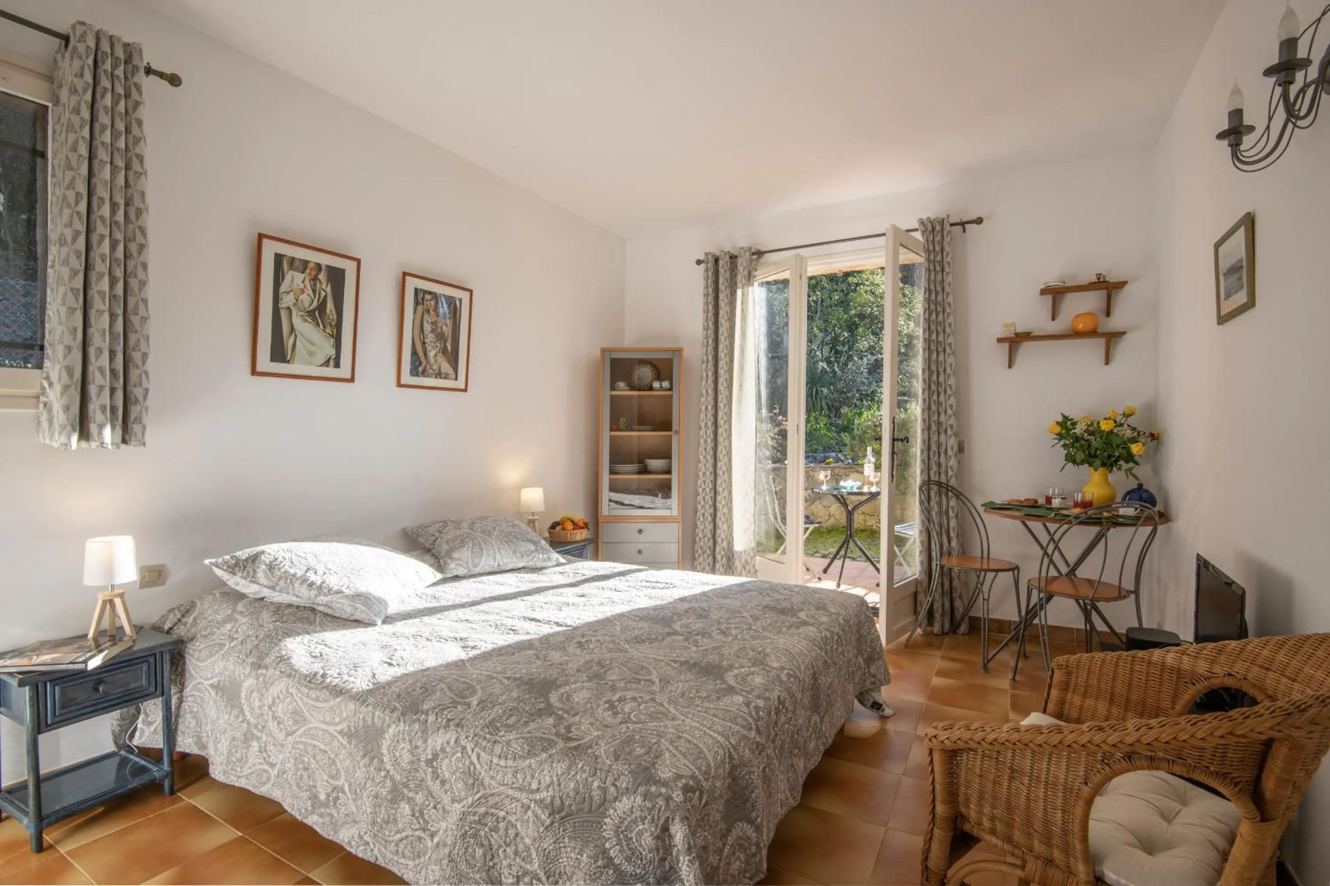 Bed in Le Mas des Gardettes