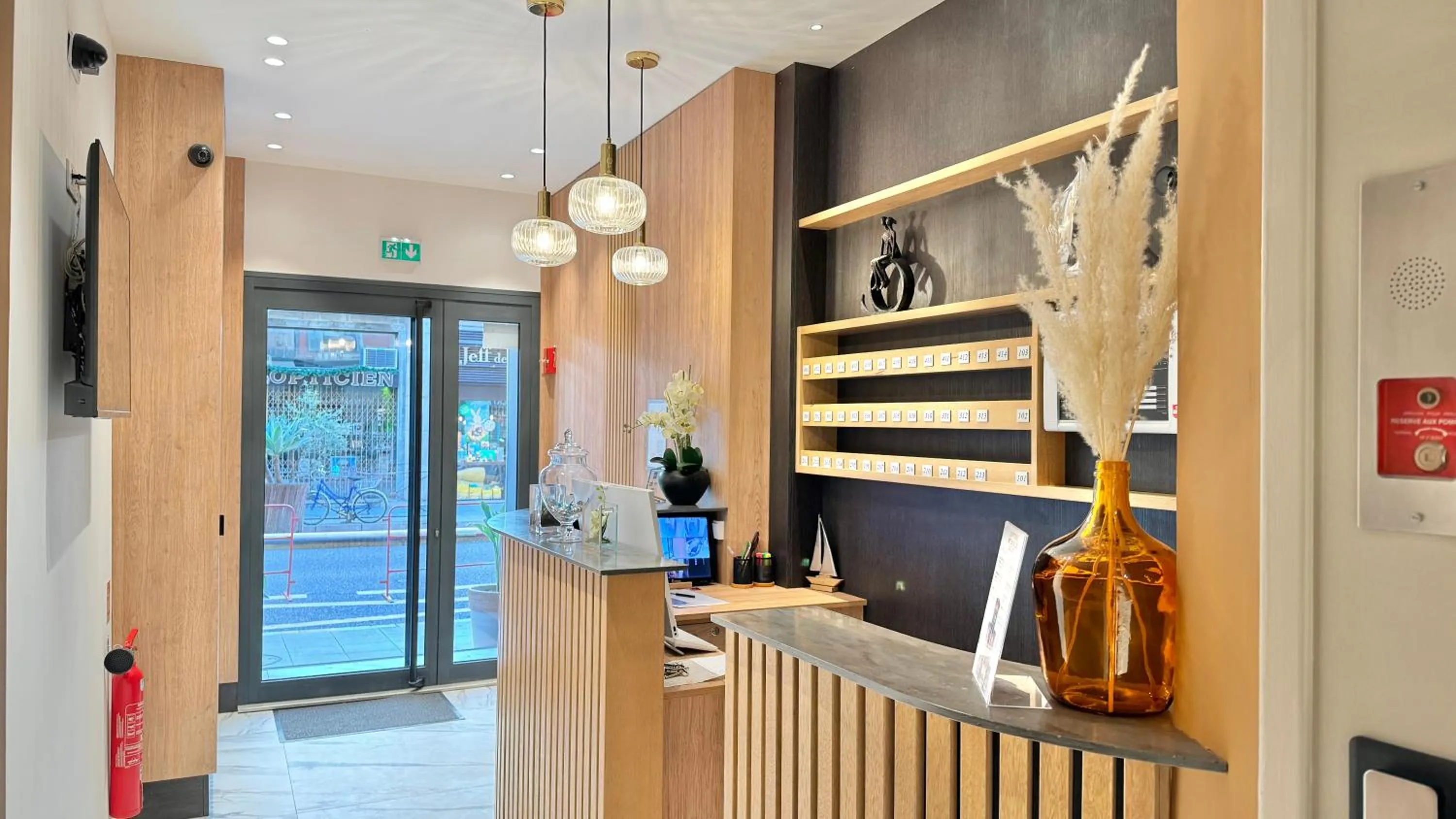 Lobby or reception in Hôtel Helvétique