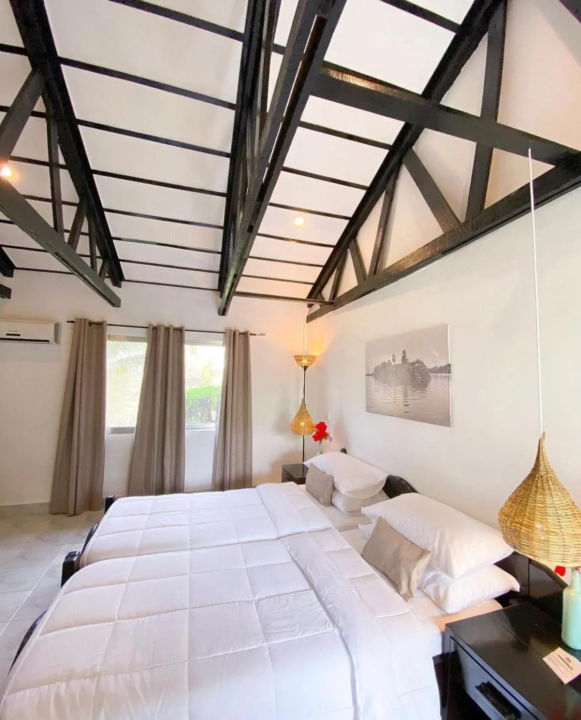 Bed in Sunset Beach Hotel