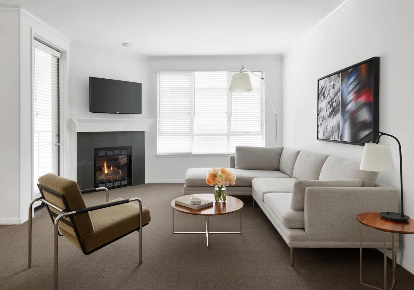 Seating area in AKA Beverly Hills