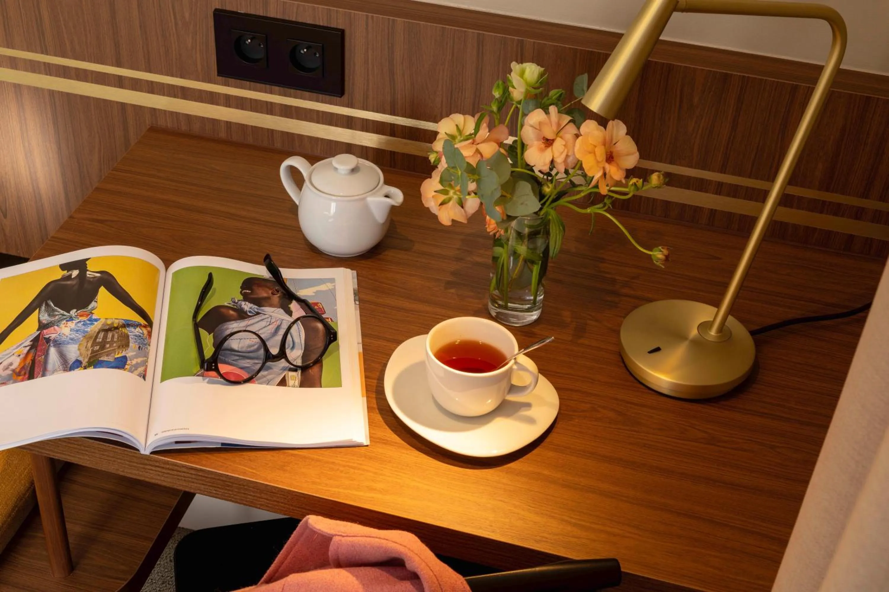 Seating area in Hotel Le Colombier
