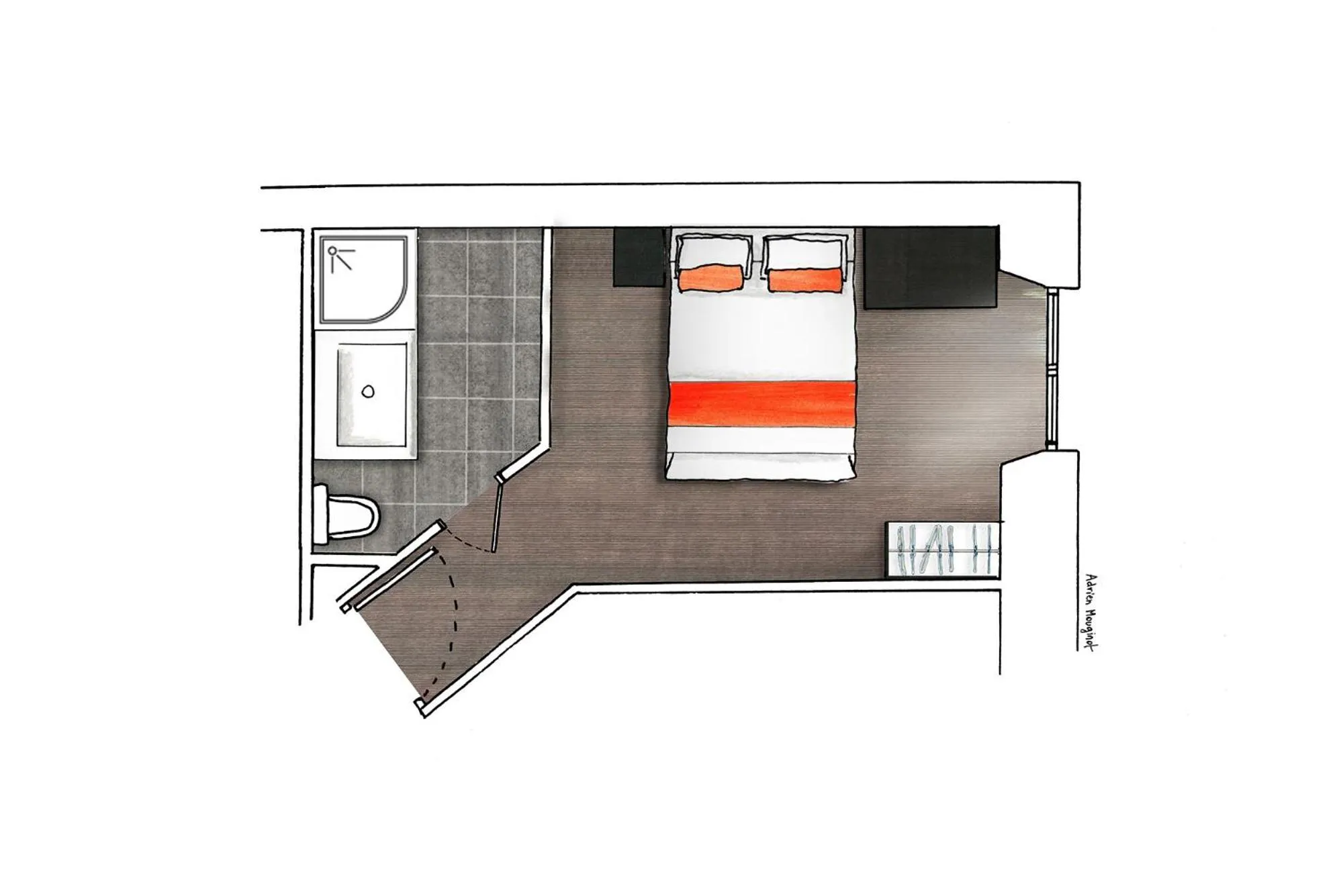 Floor plan in Hôtel France d'Antin Opéra