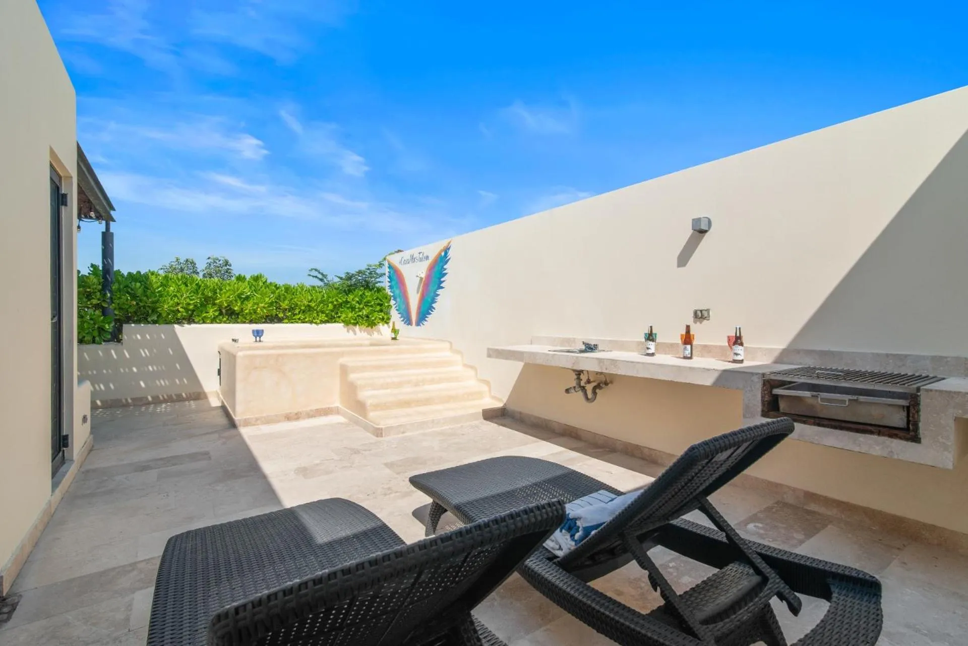 Balcony/Terrace in Luxurious Penthouse with Jungle View & Private Pool