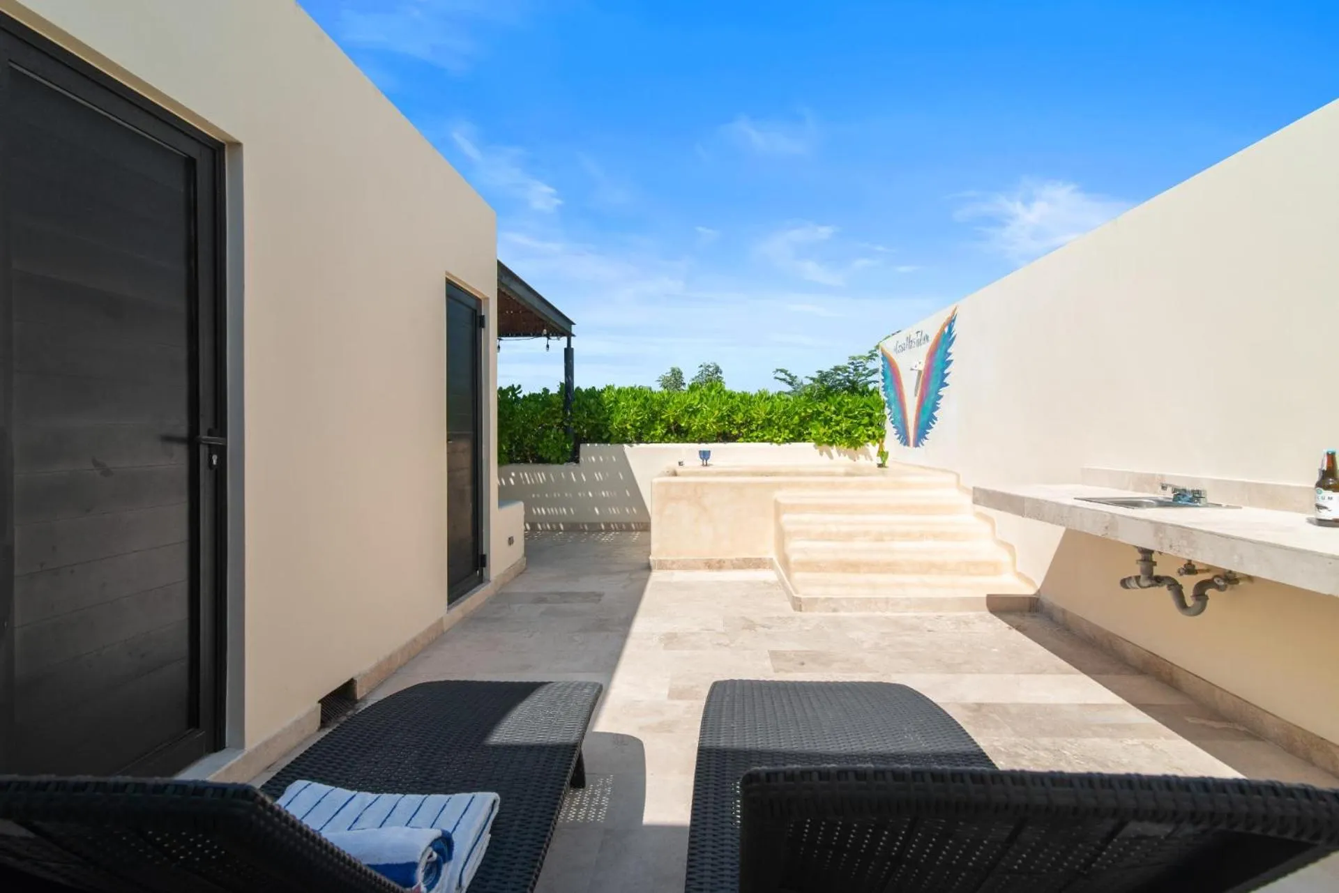 Balcony/Terrace in Luxurious Penthouse with Jungle View & Private Pool