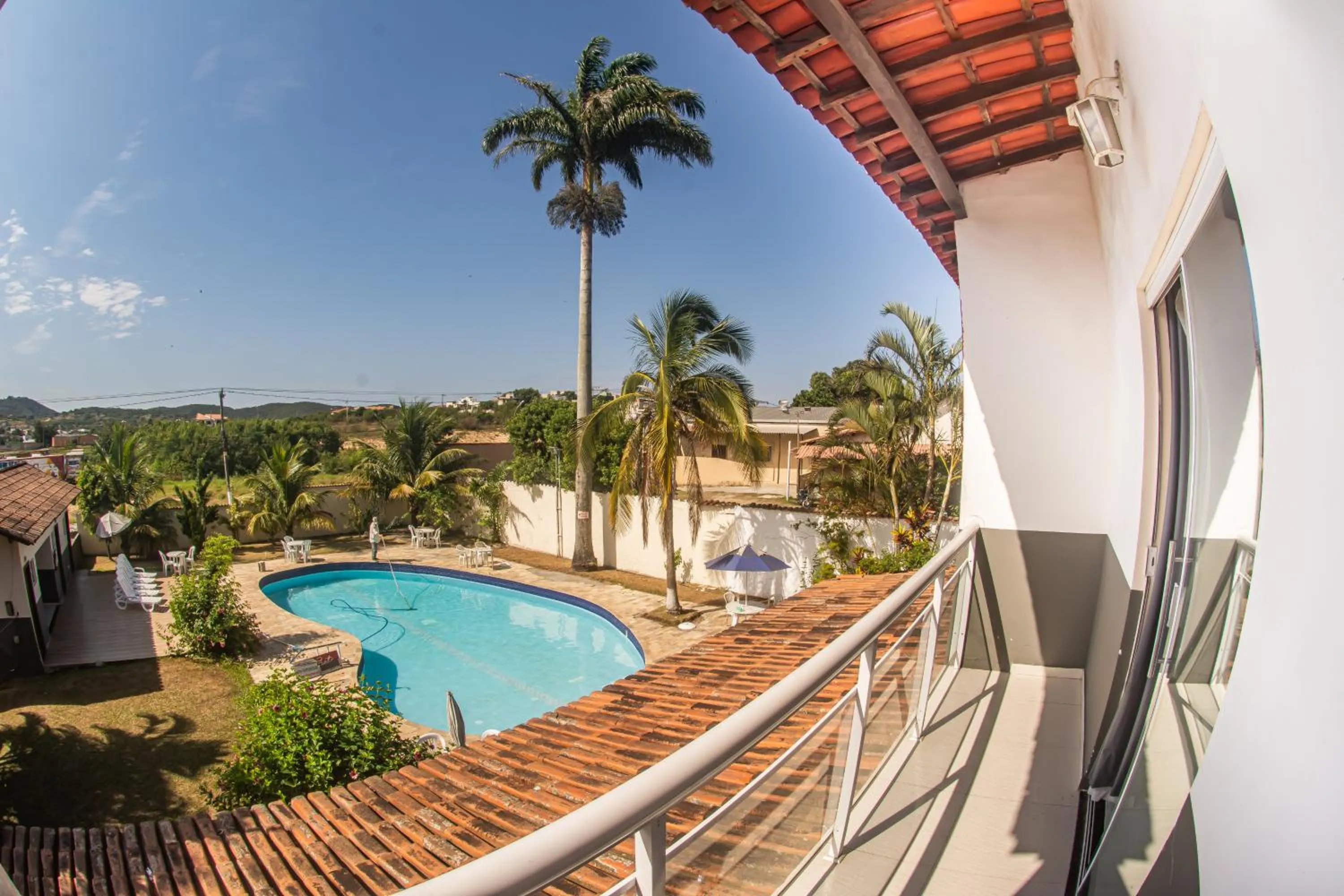View (from property/room), Pool View in Pousada Pargos
