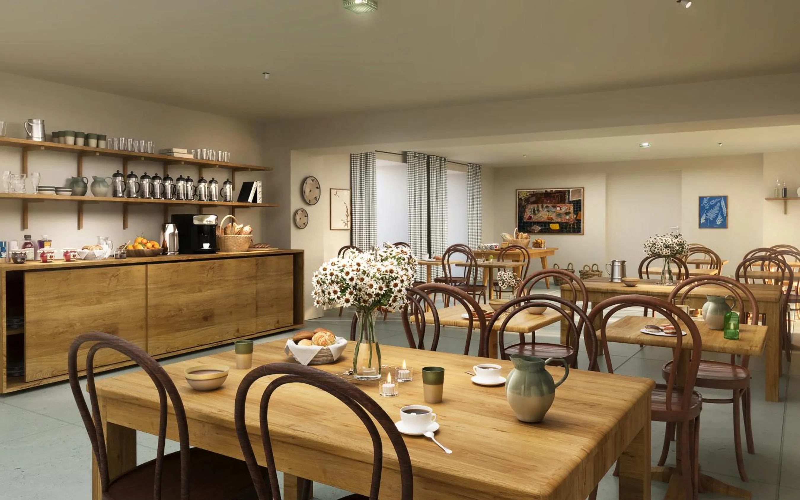 Breakfast in Hôtel de la Paix, Beaune