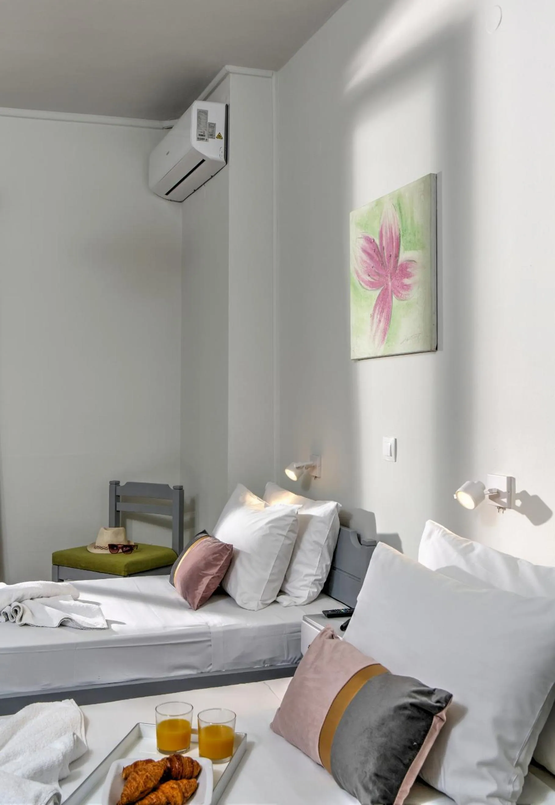 Bed in Asterion Hotel