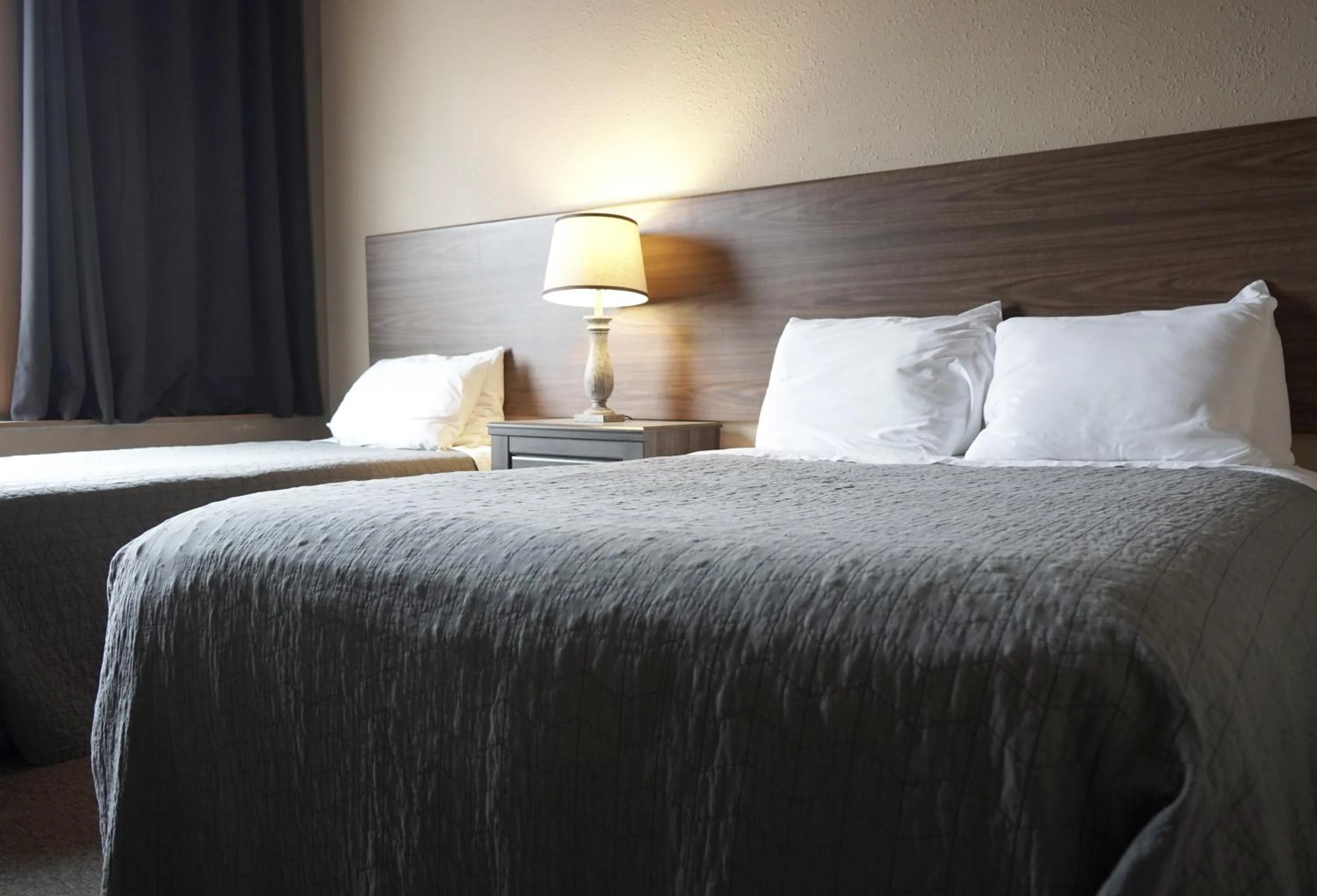 Bed in Old School Motel RV