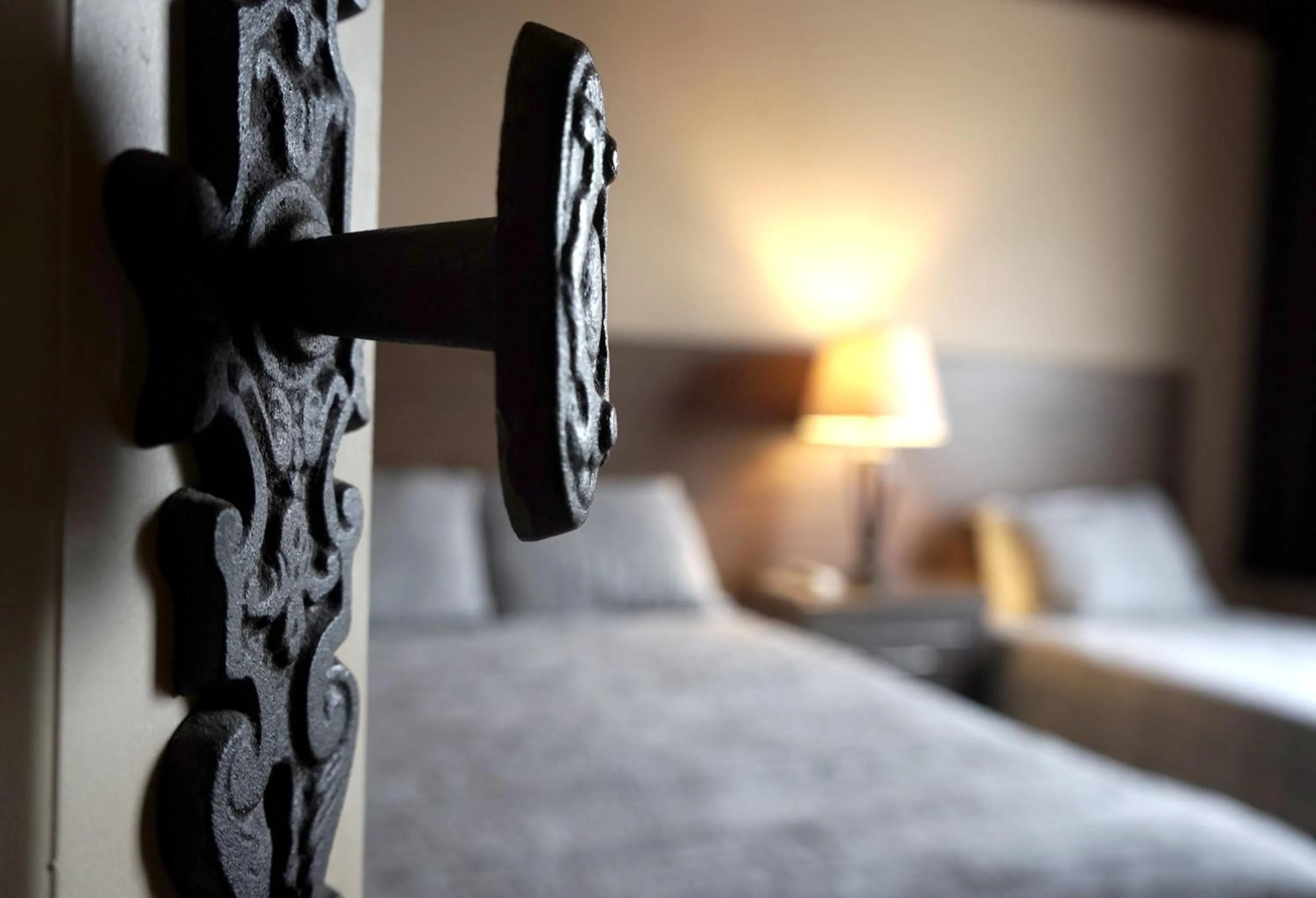 Bed in Old School Motel RV