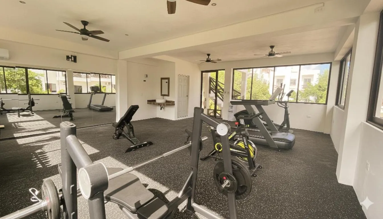 Fitness centre/facilities in Villas Palmar Holbox
