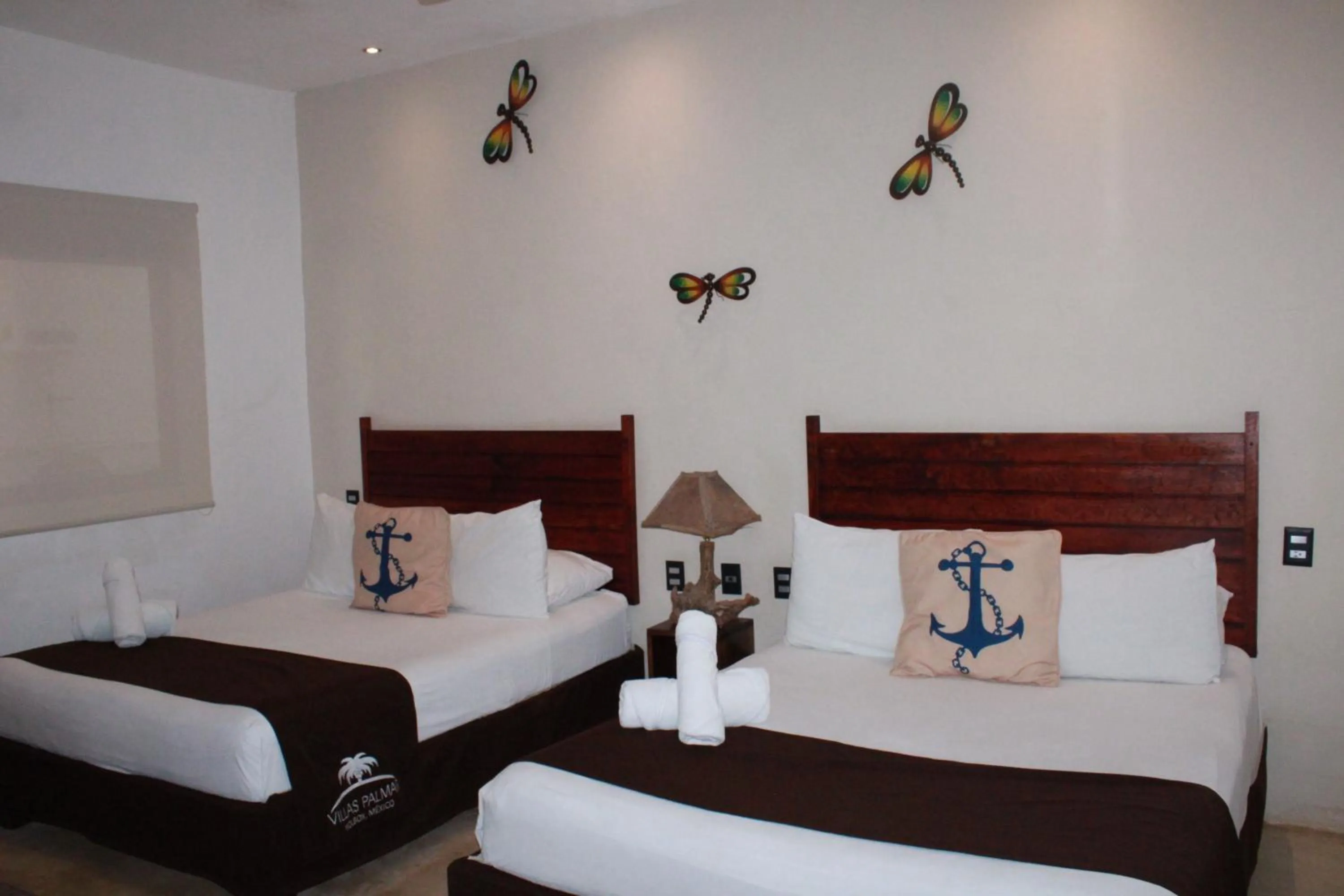Bed in Villas Palmar Holbox