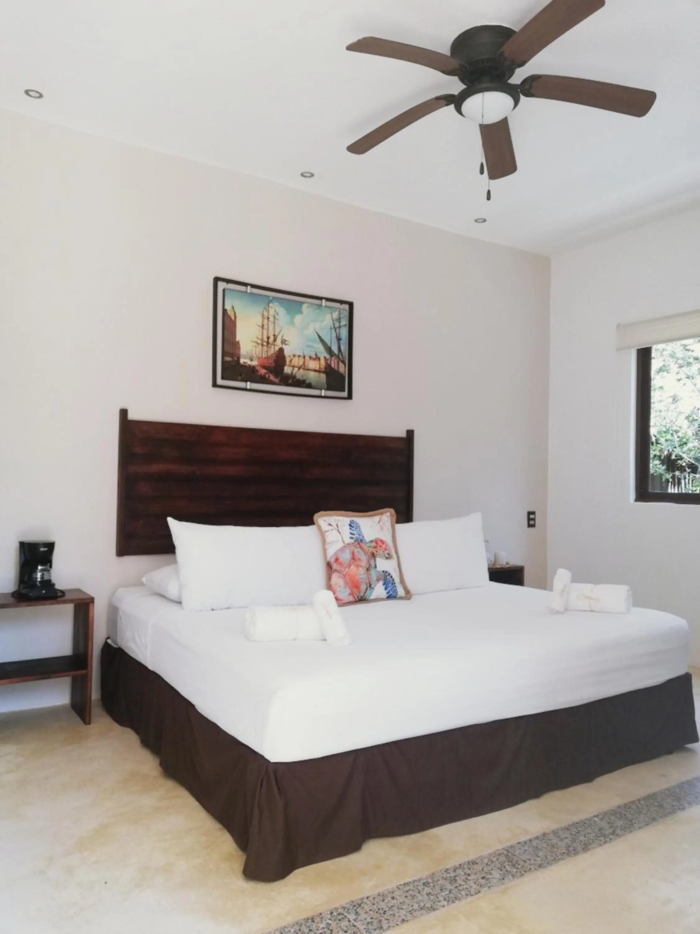 Bed in Villas Palmar Holbox
