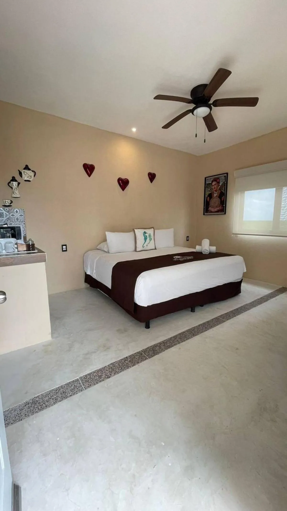 Bed in Villas Palmar Holbox