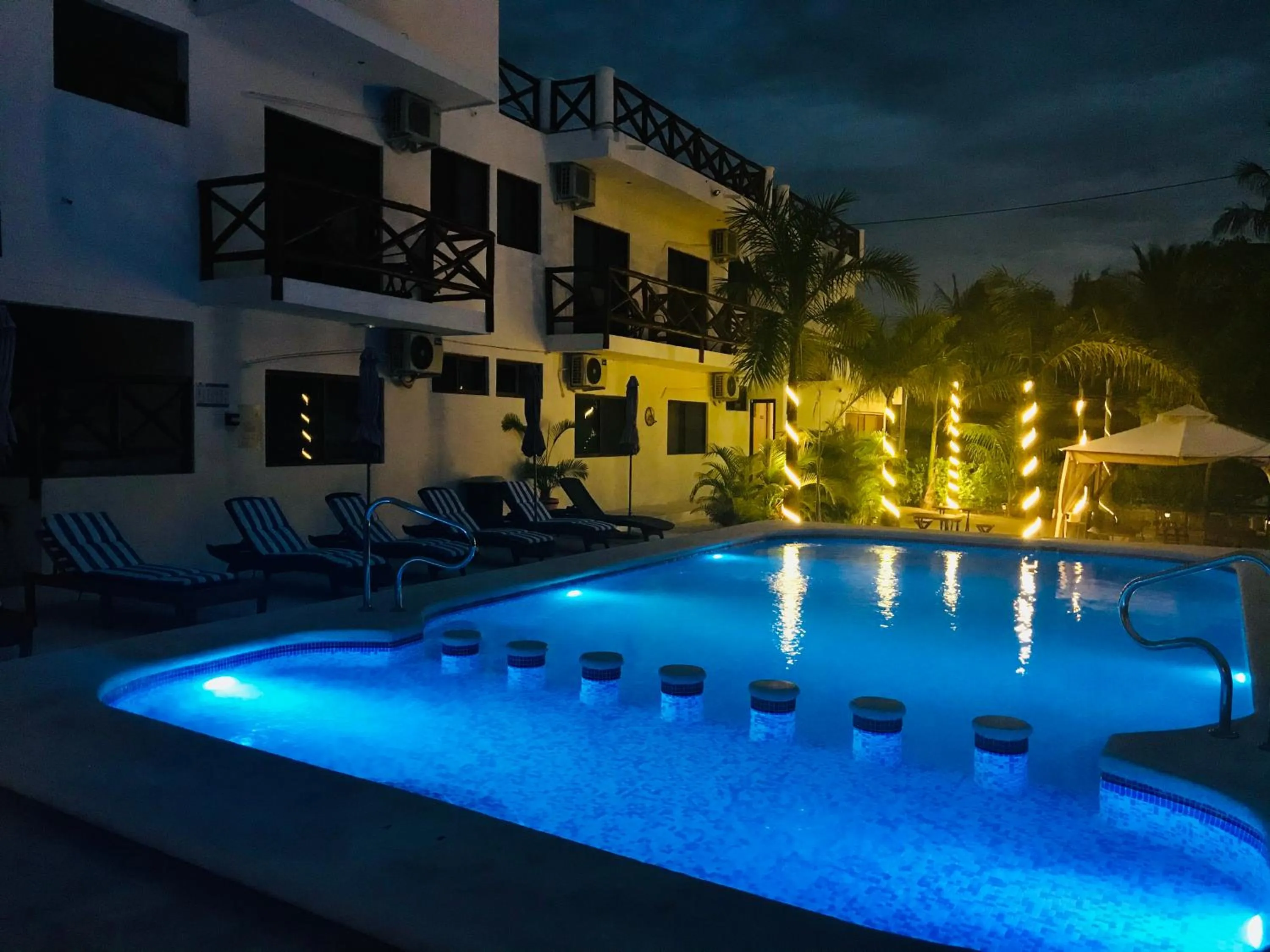 Swimming pool in Villas Palmar Holbox