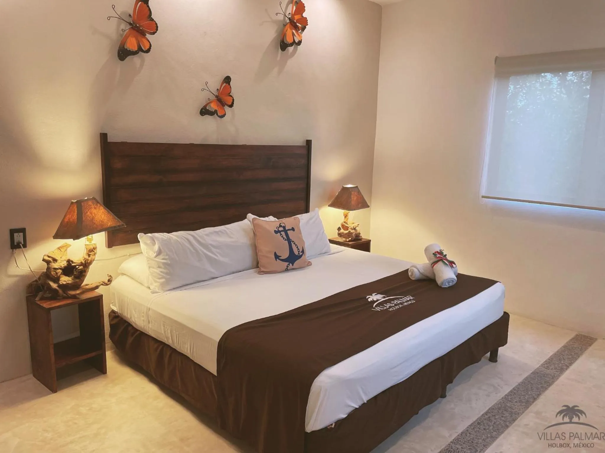 Bed in Villas Palmar Holbox
