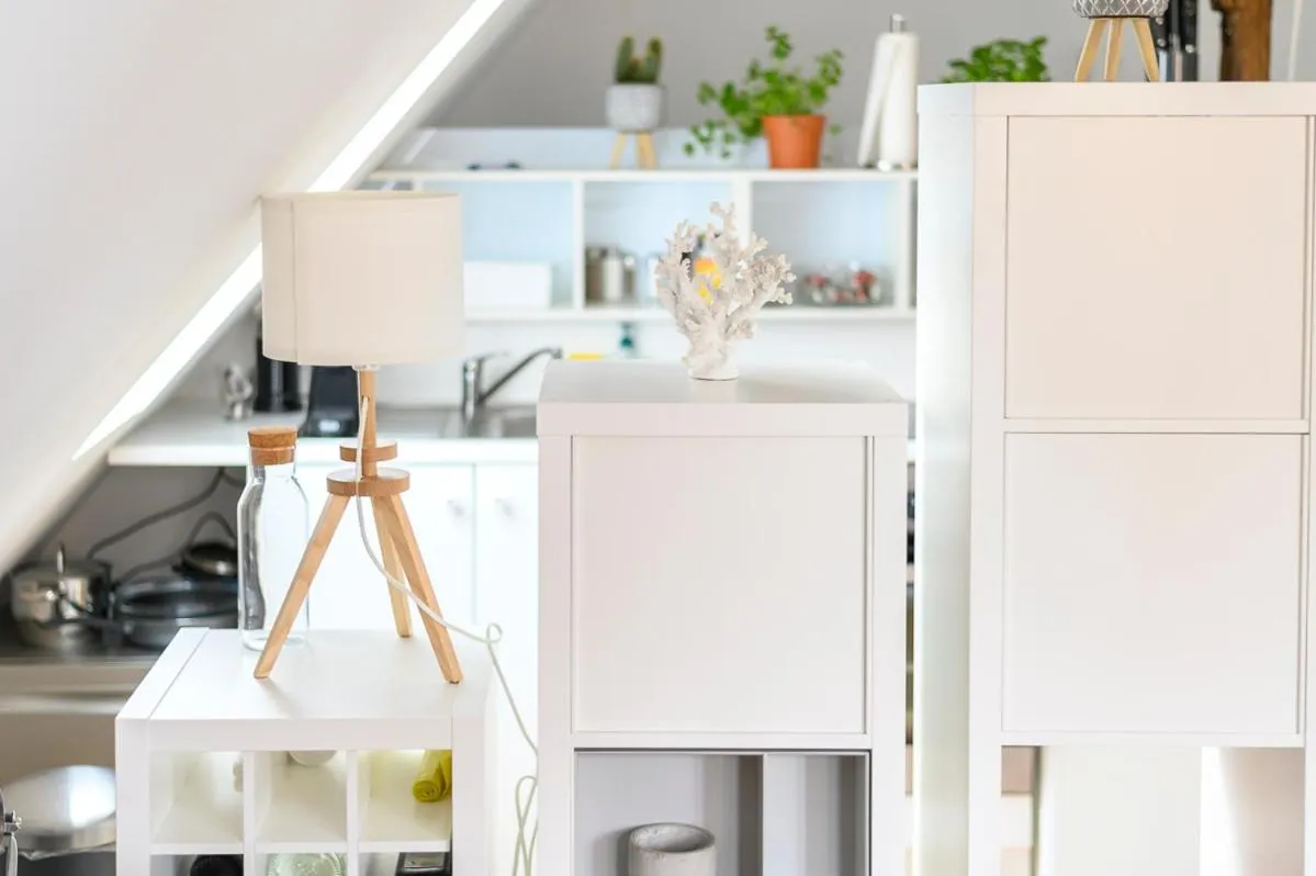 Kitchen or kitchenette in Altstadt Apartments Verden