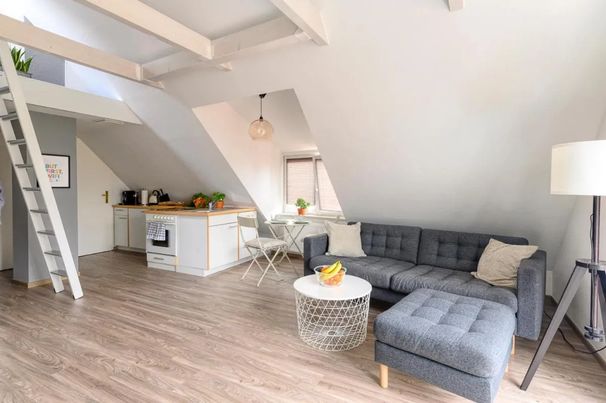 Kitchen or kitchenette in Altstadt Apartments Verden