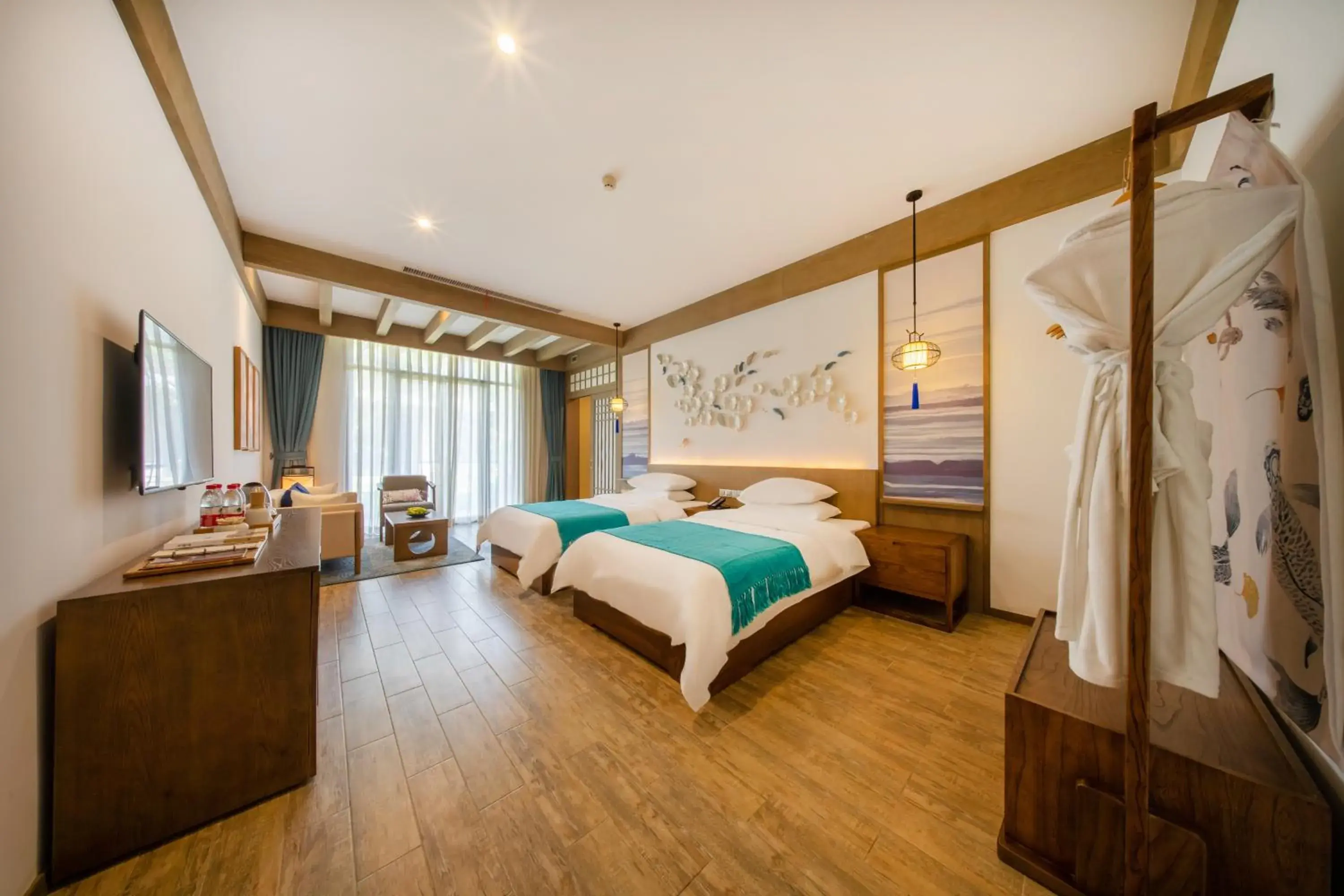 Small Twin Room in Blossom Hill Yuejingzhuang Hotel Small Twin Room in Blossom Hill Yuejingzhuang Hotel