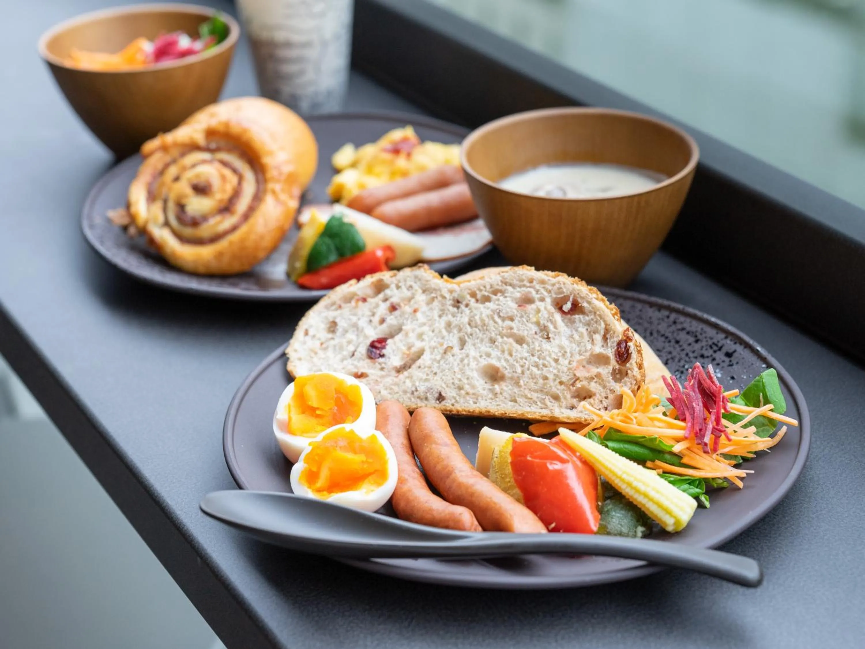 Buffet breakfast in Super Hotel Premier Akihabara