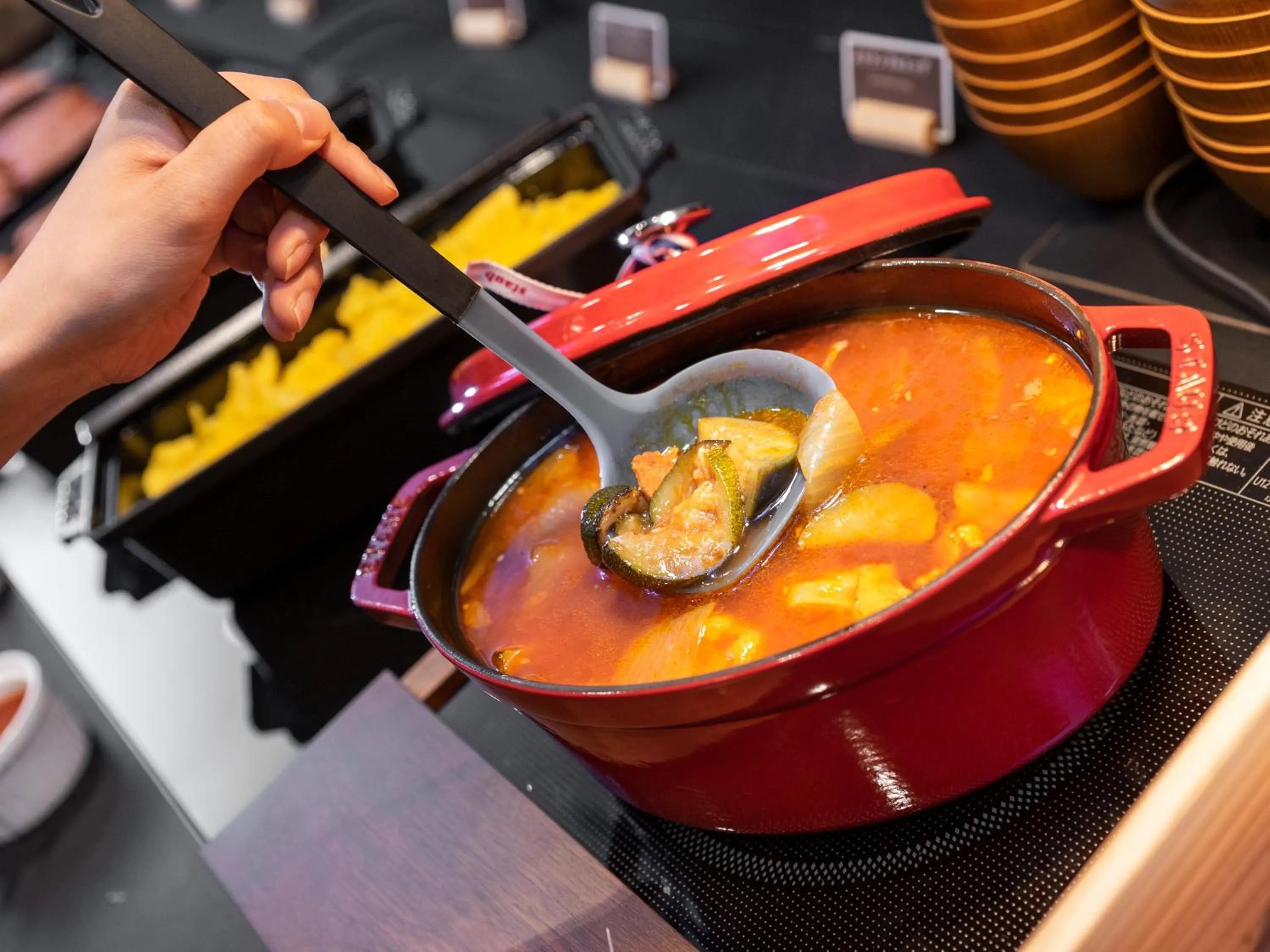 Buffet breakfast in Super Hotel Premier Akihabara