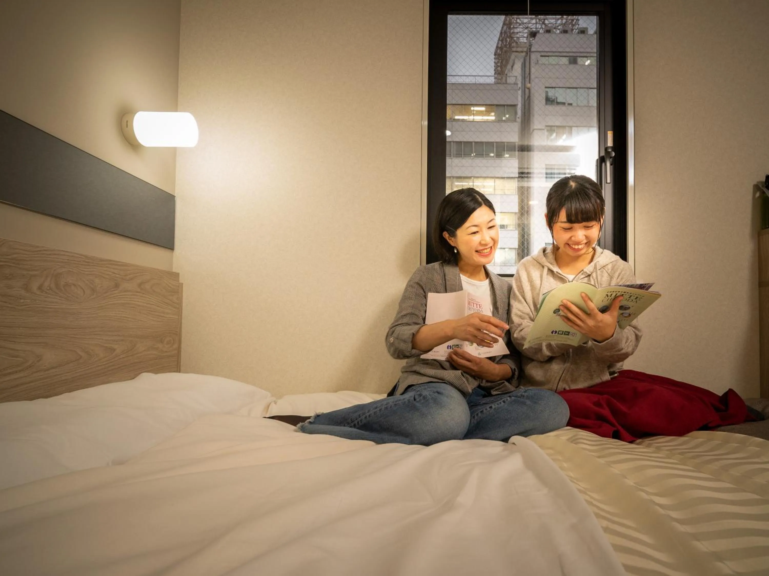 Bed in Super Hotel Premier Akihabara