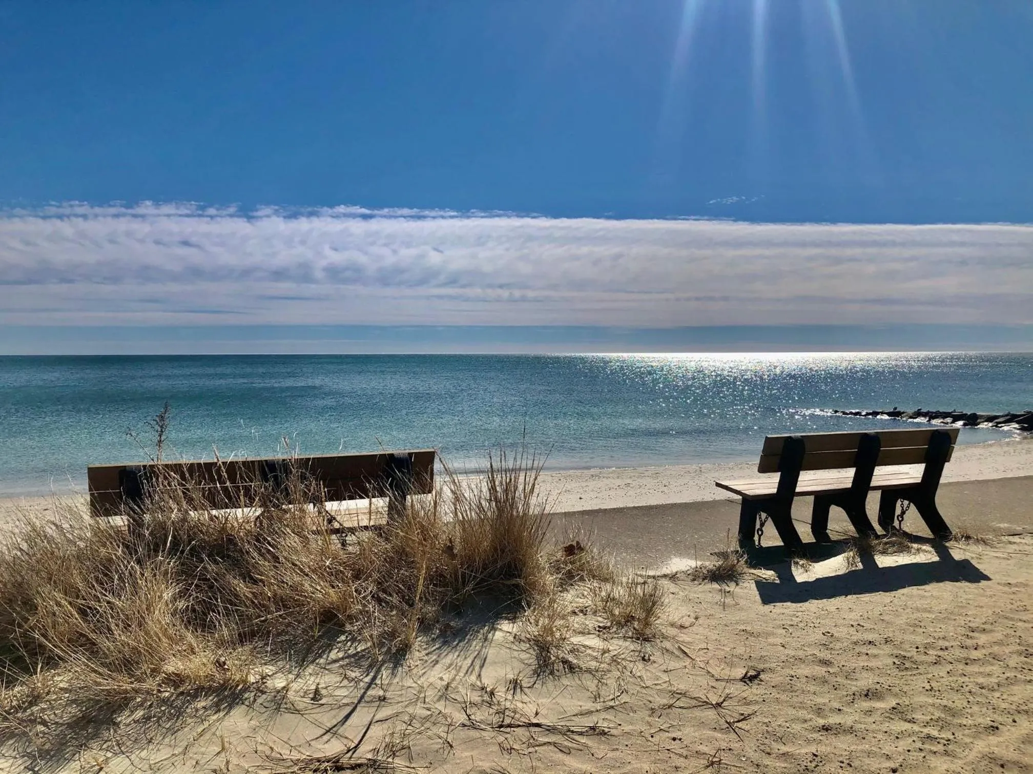 Beach in Ocean Breeze Motel