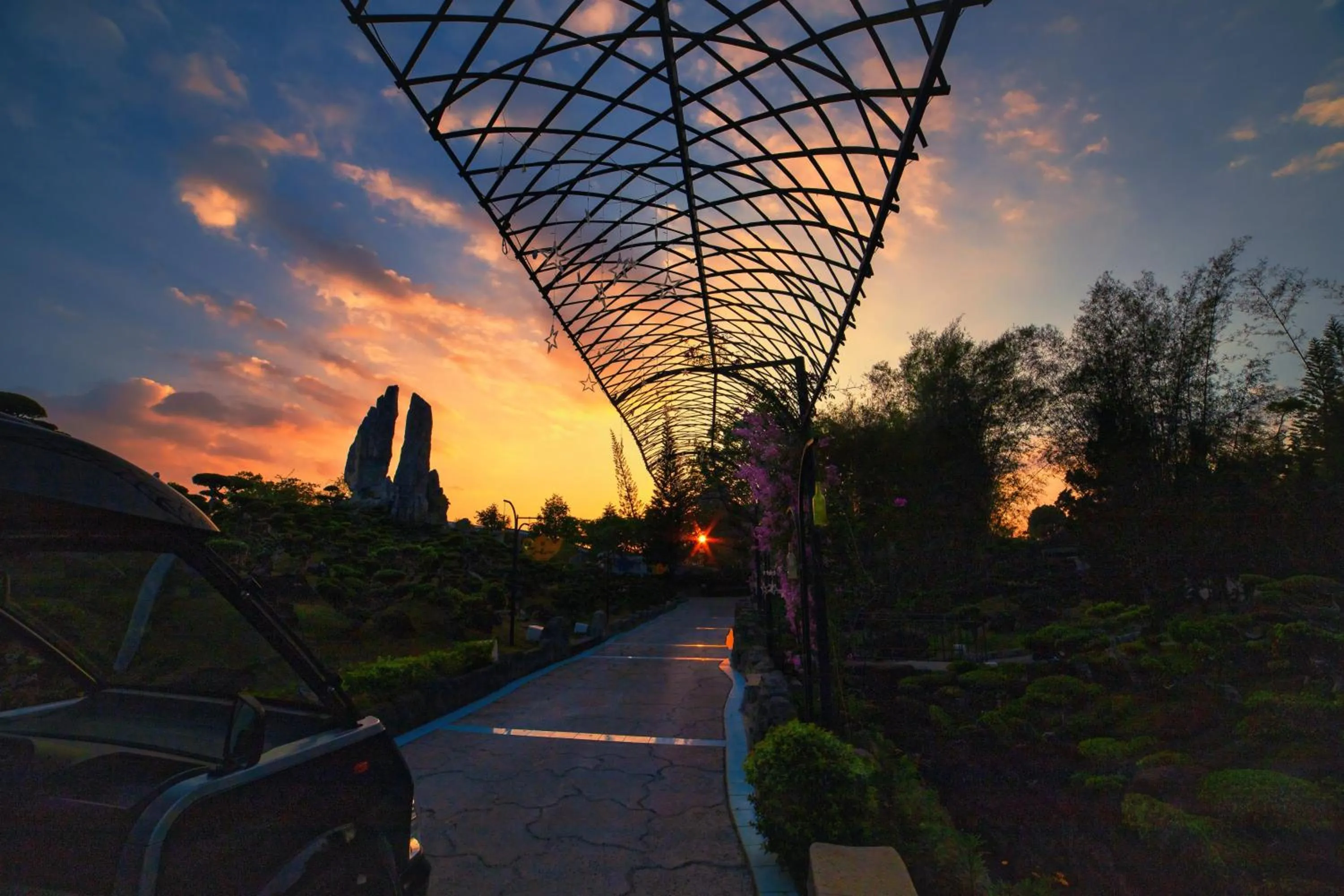 Sunset in Tea Resort