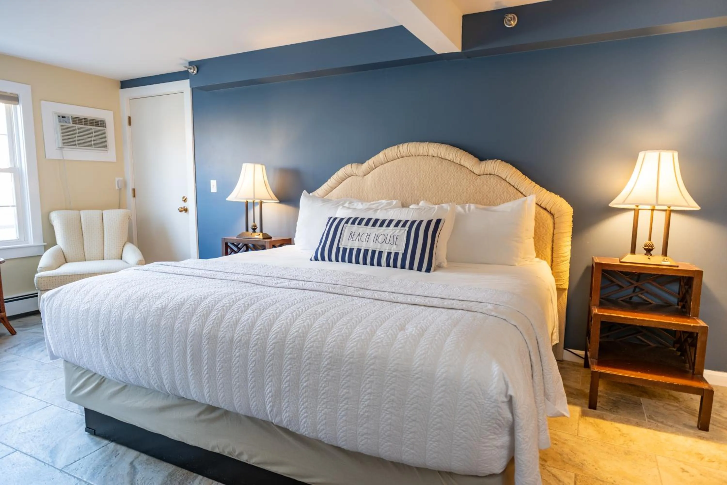 Bed in The Beach House Inn