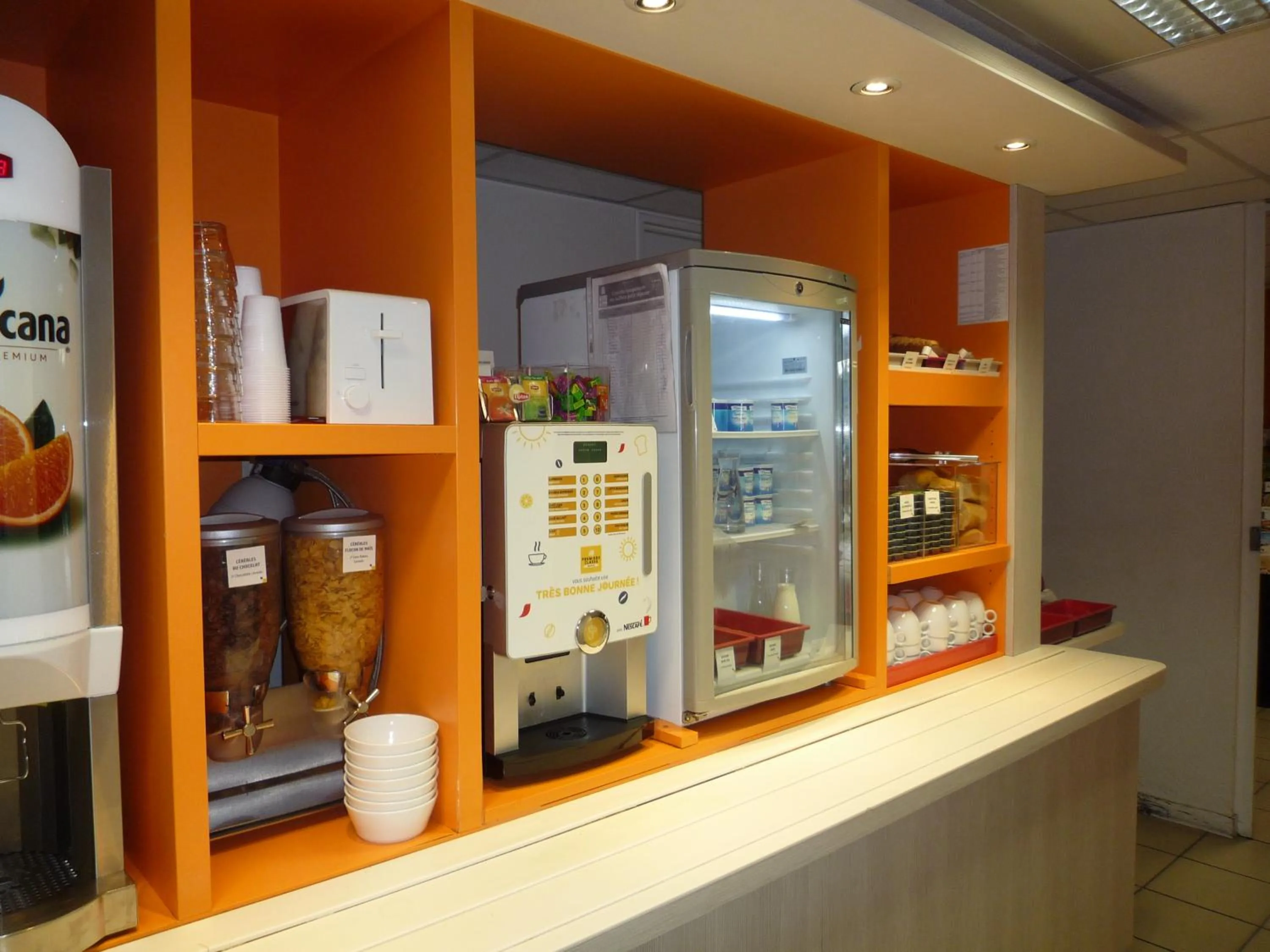 Continental breakfast in Première Classe Valence Sud