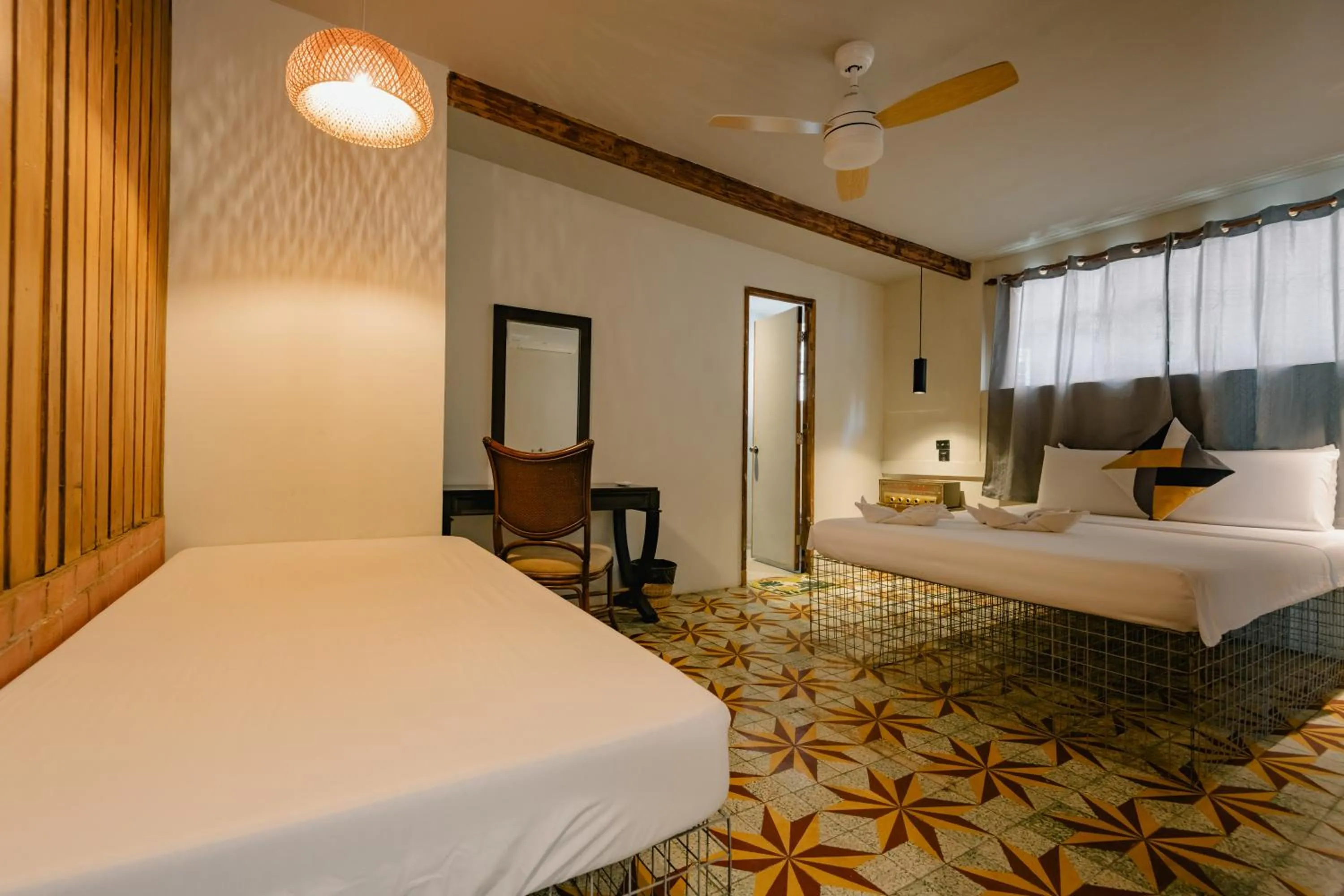 Bedroom, Bed in The Flying Fish Hostel Cebu