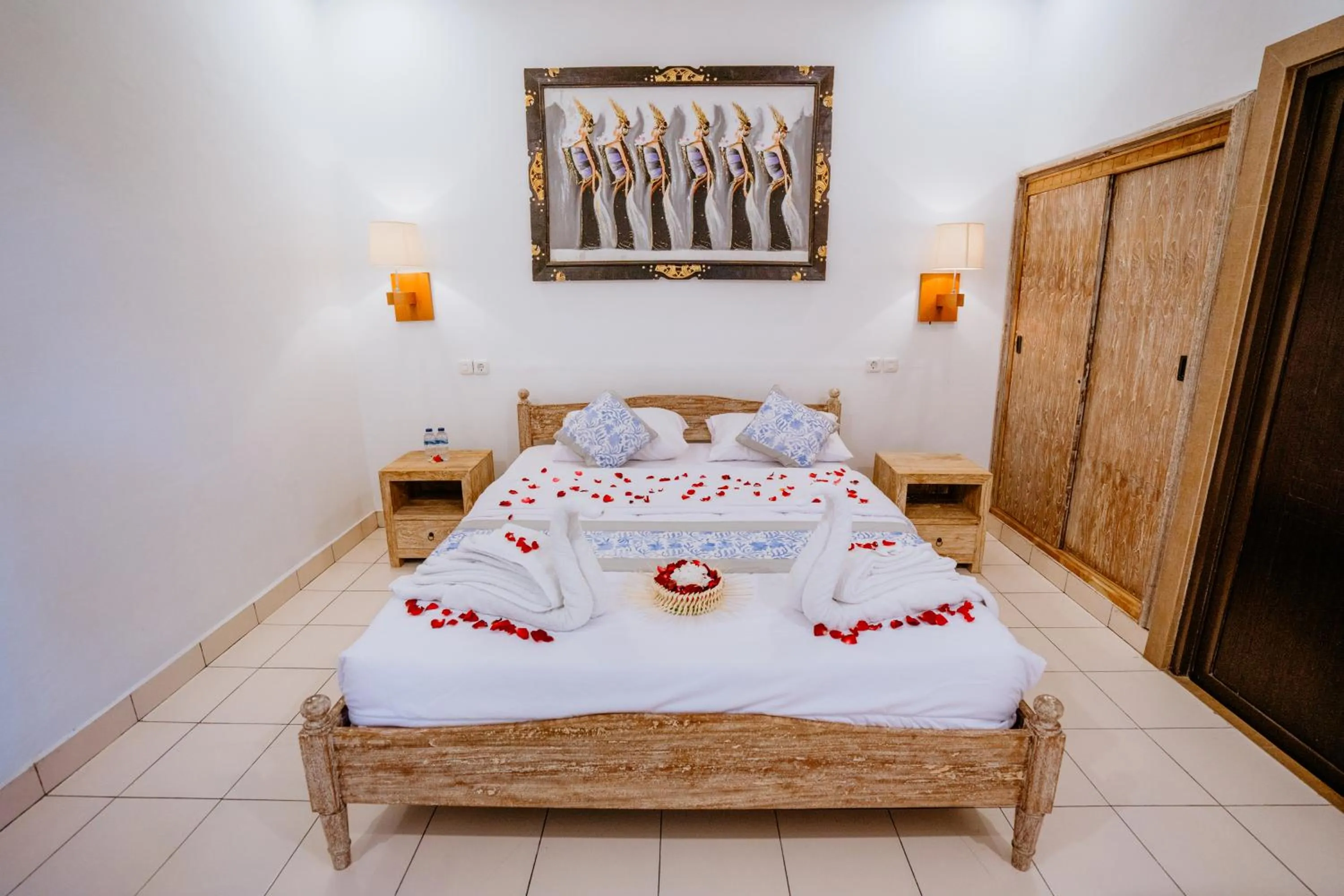 Bed in Rahayu Guest House Ubud