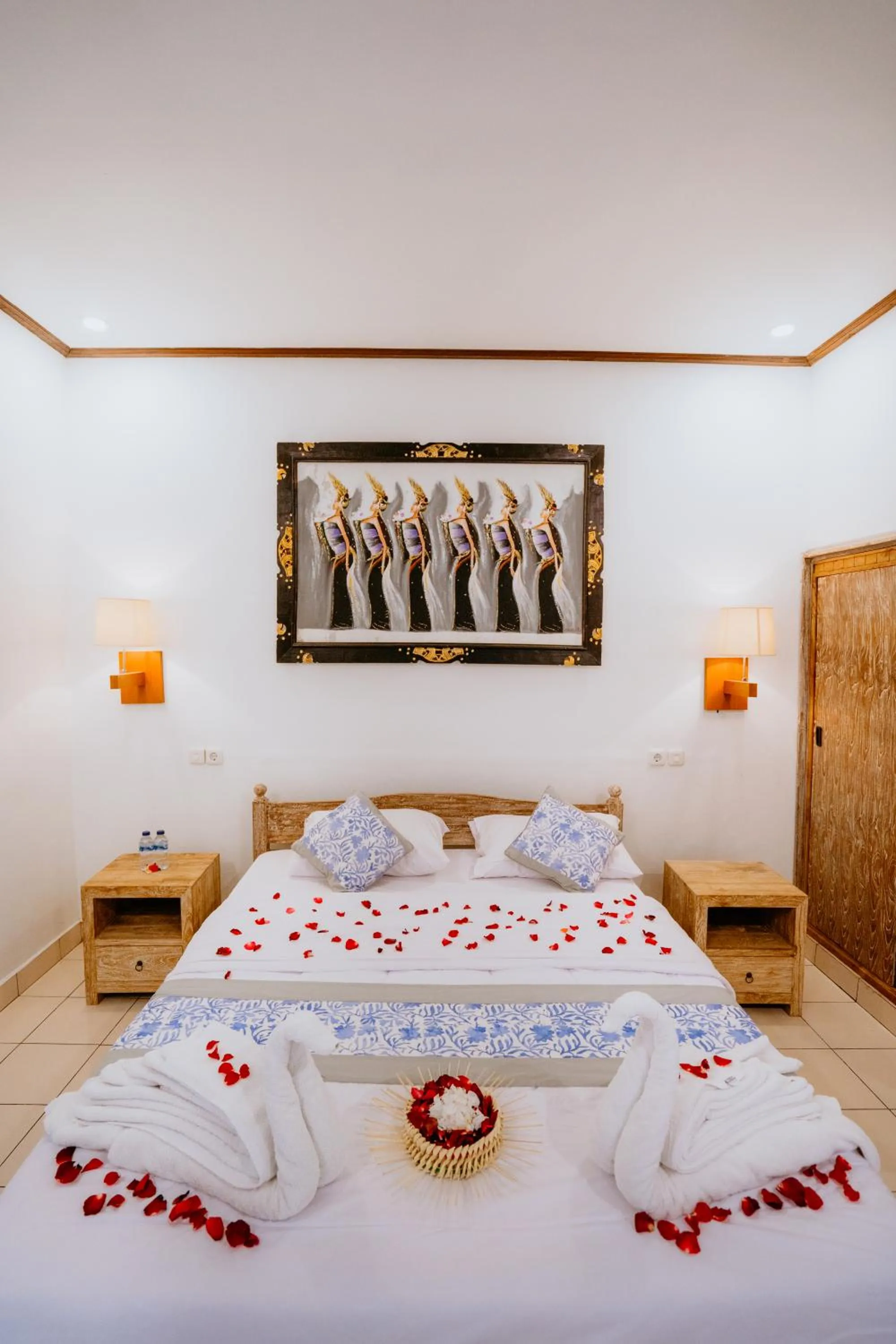 Bed in Rahayu Guest House Ubud