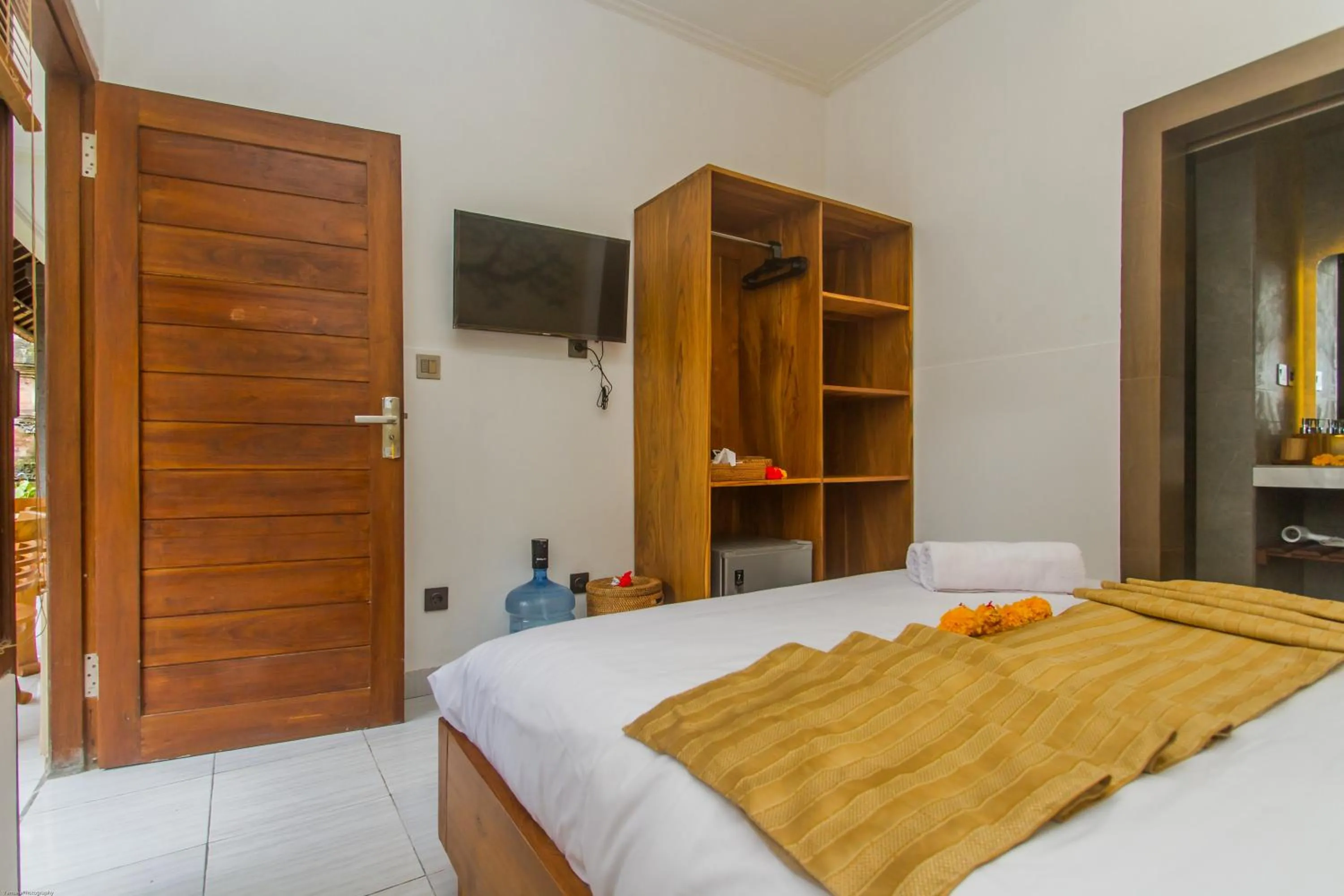 Bed in Rahayu Guest House Ubud