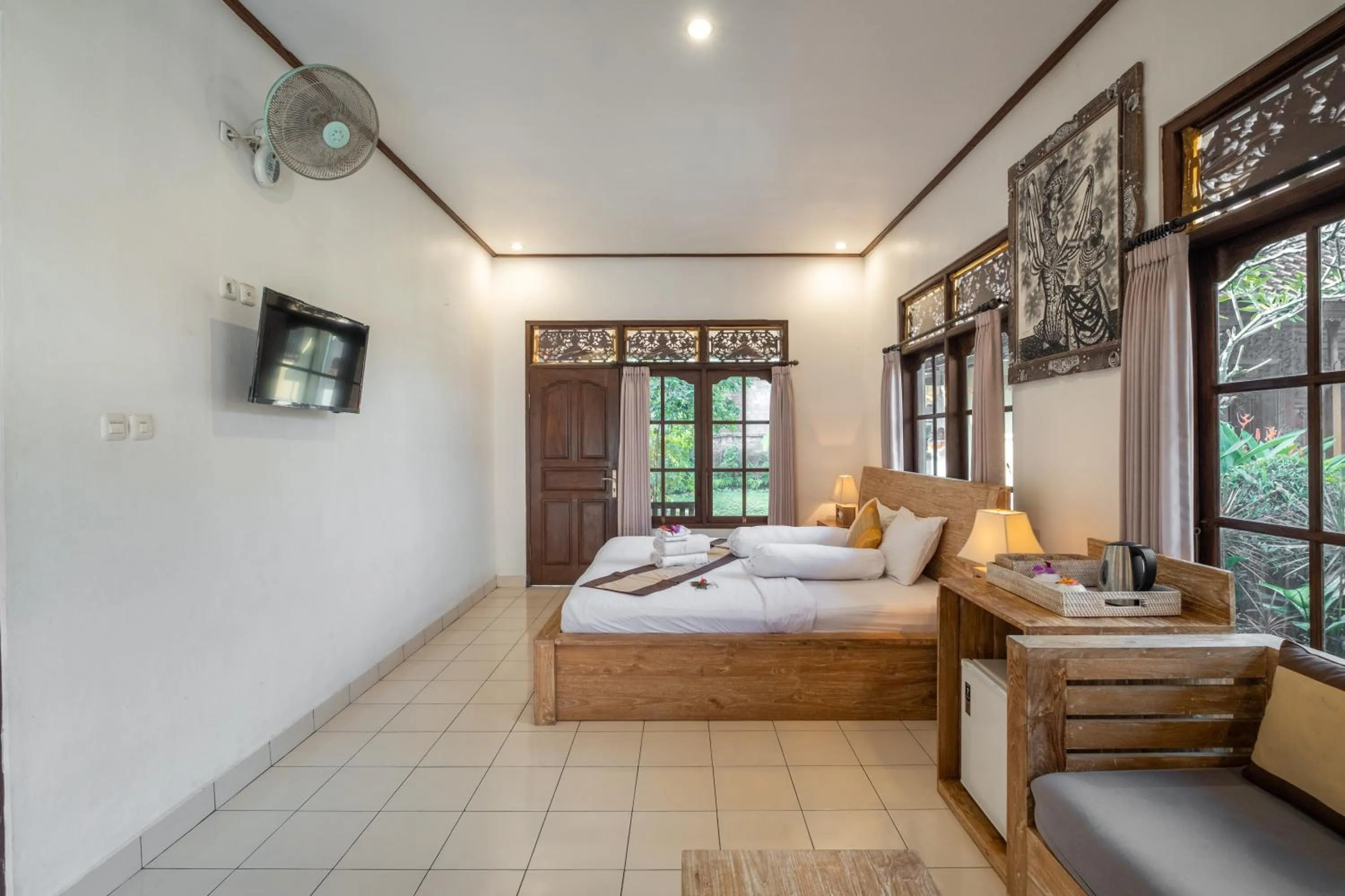 Bed in Rahayu Guest House Ubud