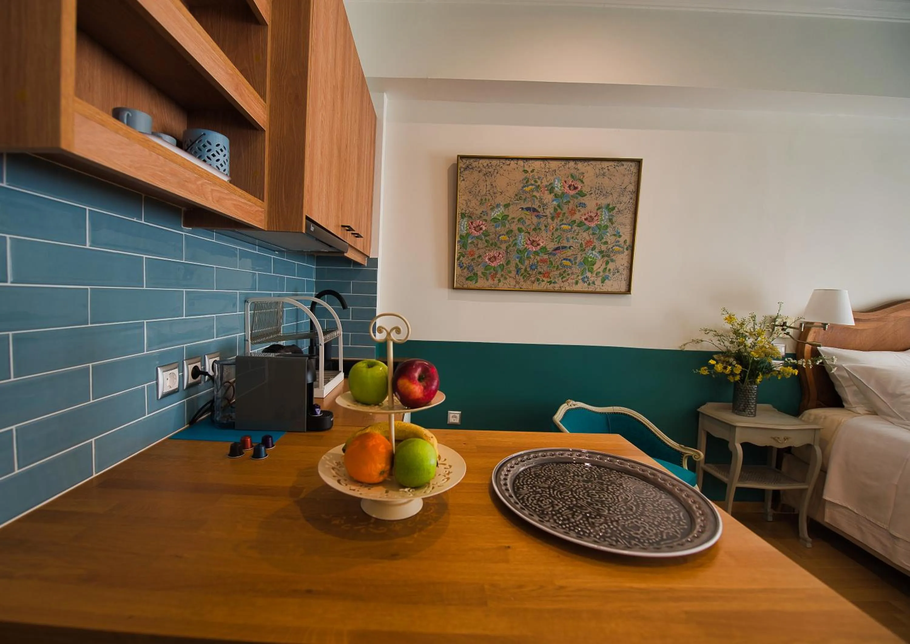 Kitchen or kitchenette in Rastoni Athens Suites near Acropolis at Tsatsou street