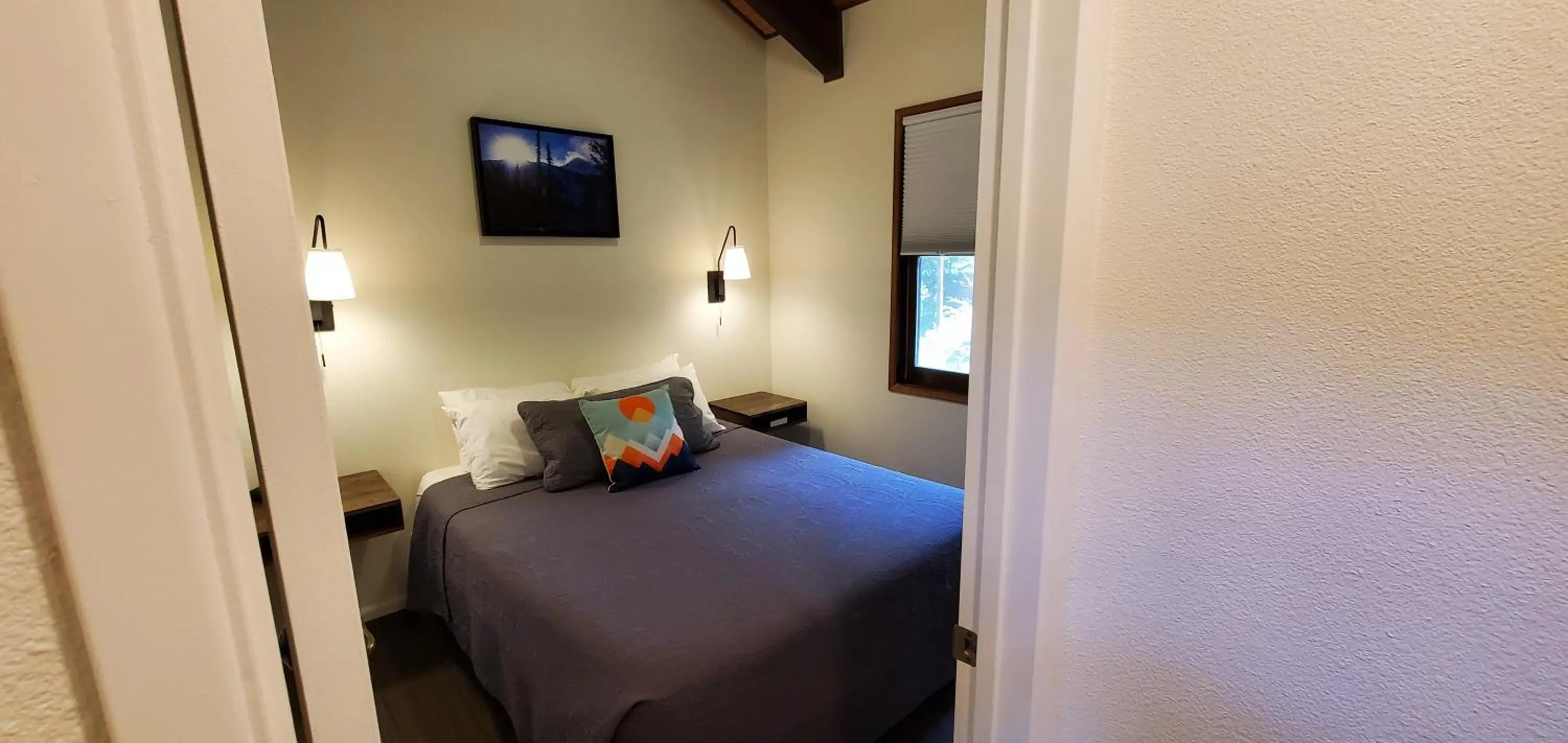 Bed in Eagle Cap Chalets