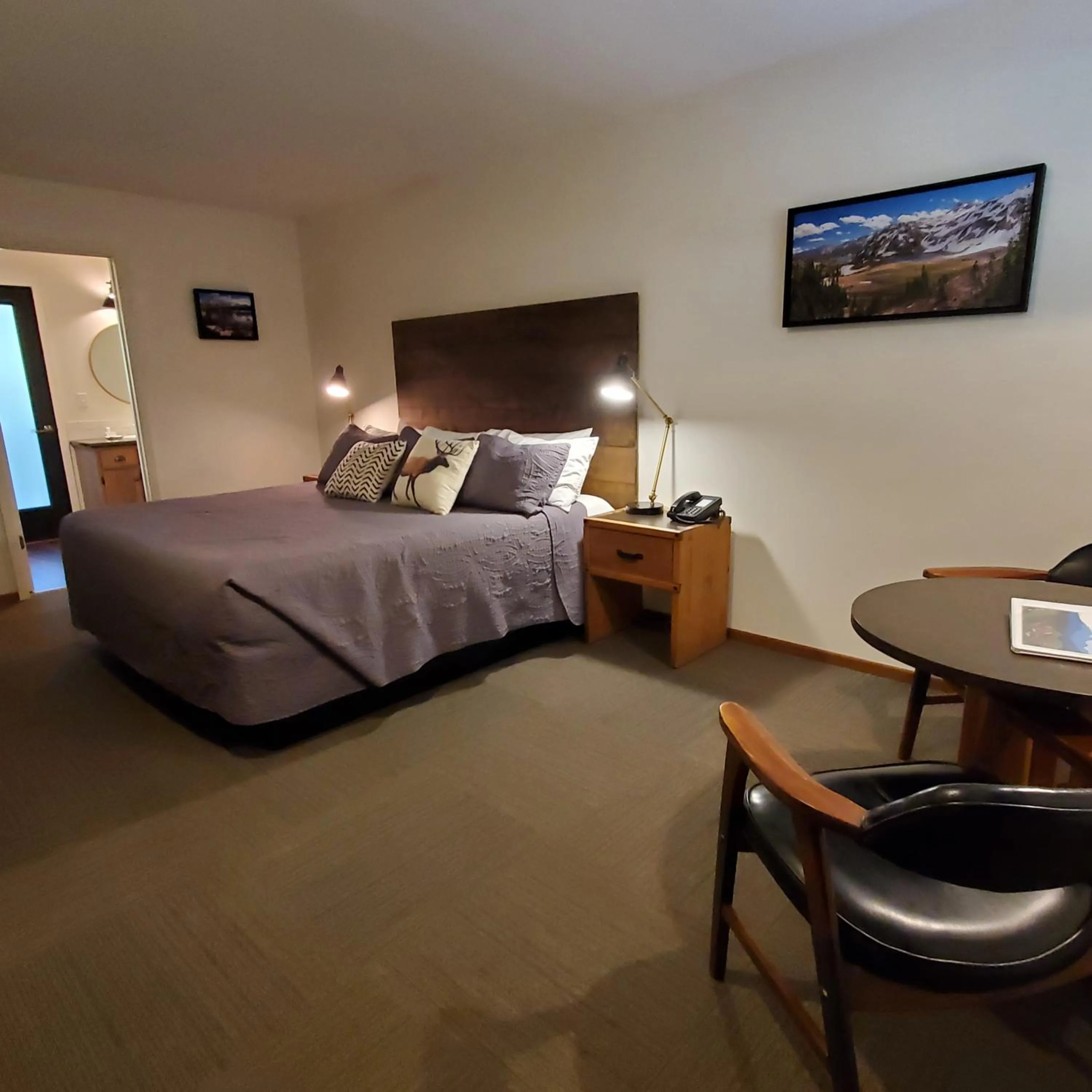 Bed in Eagle Cap Chalets