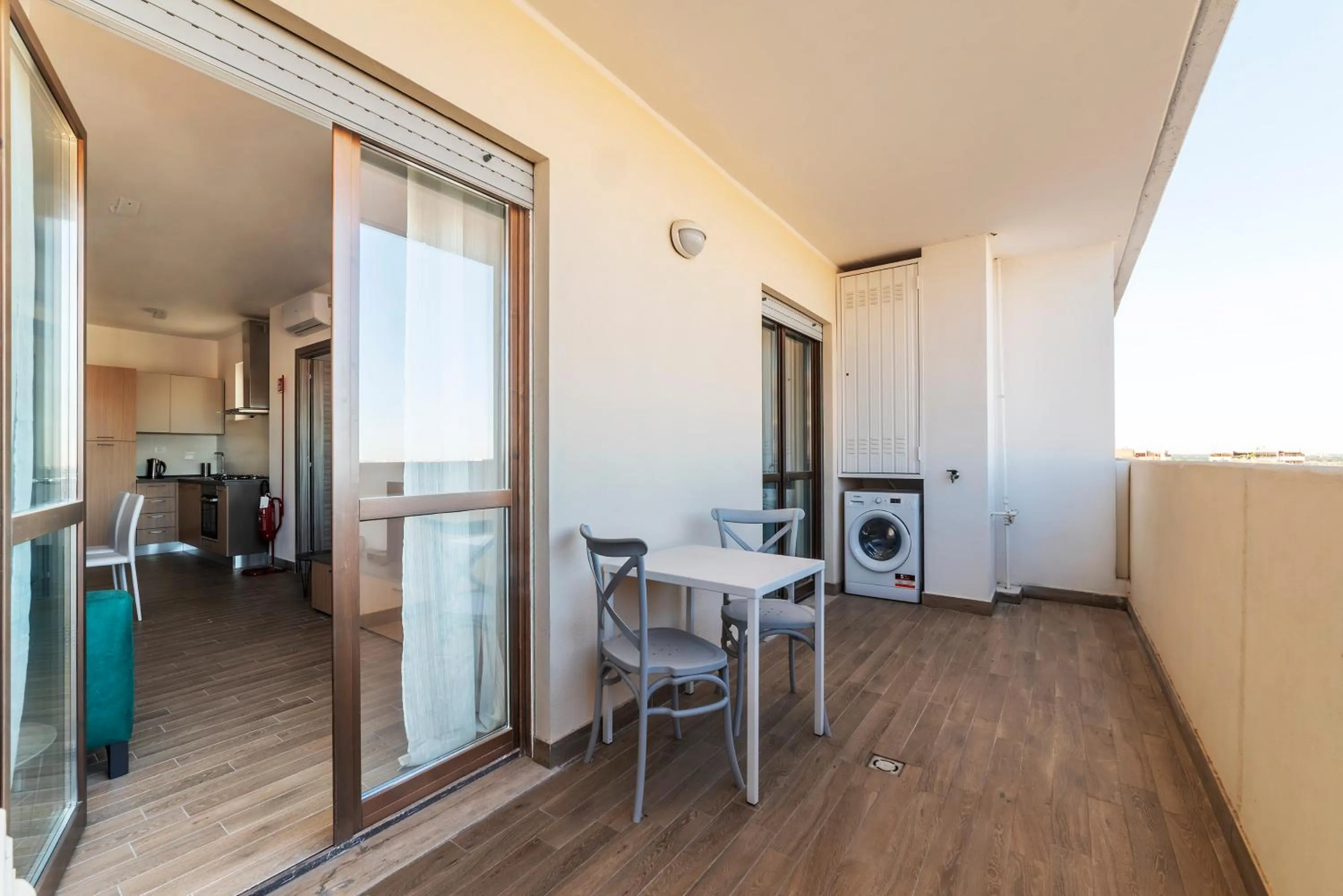 Balcony/Terrace in GuestHost - Fonte Laurentina Apartments