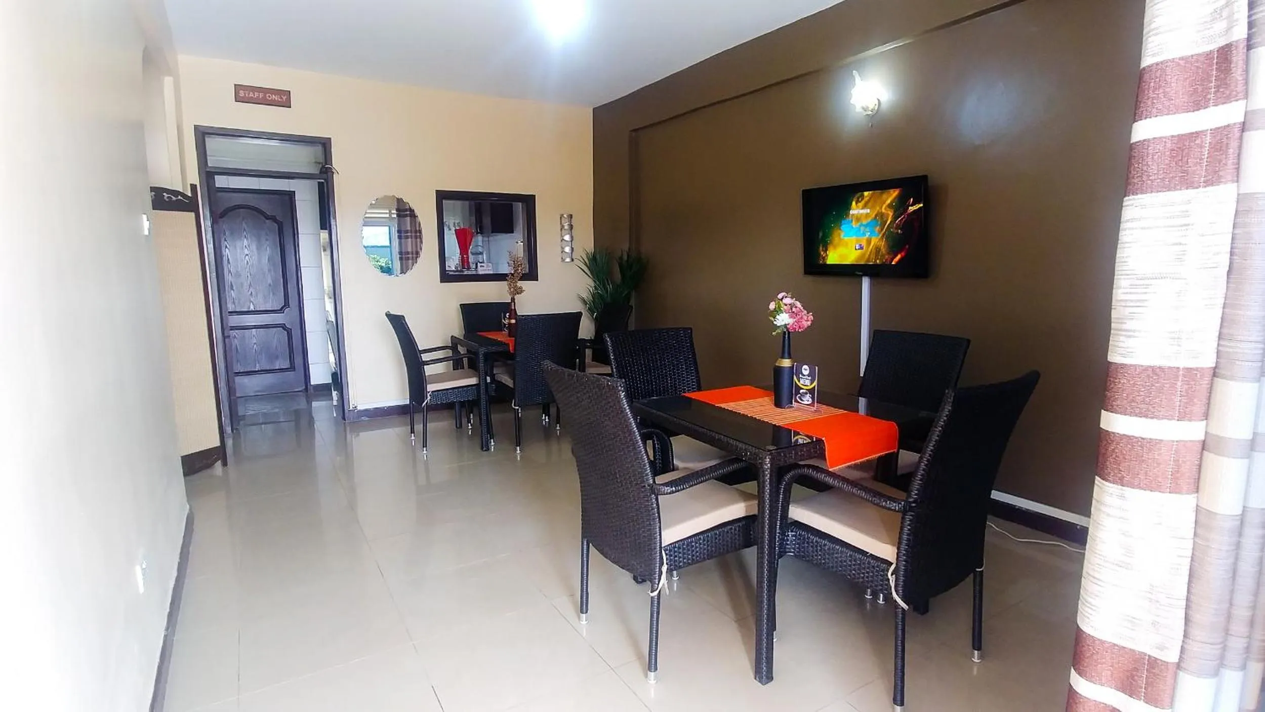 Seating area in Karibu BB Suites
